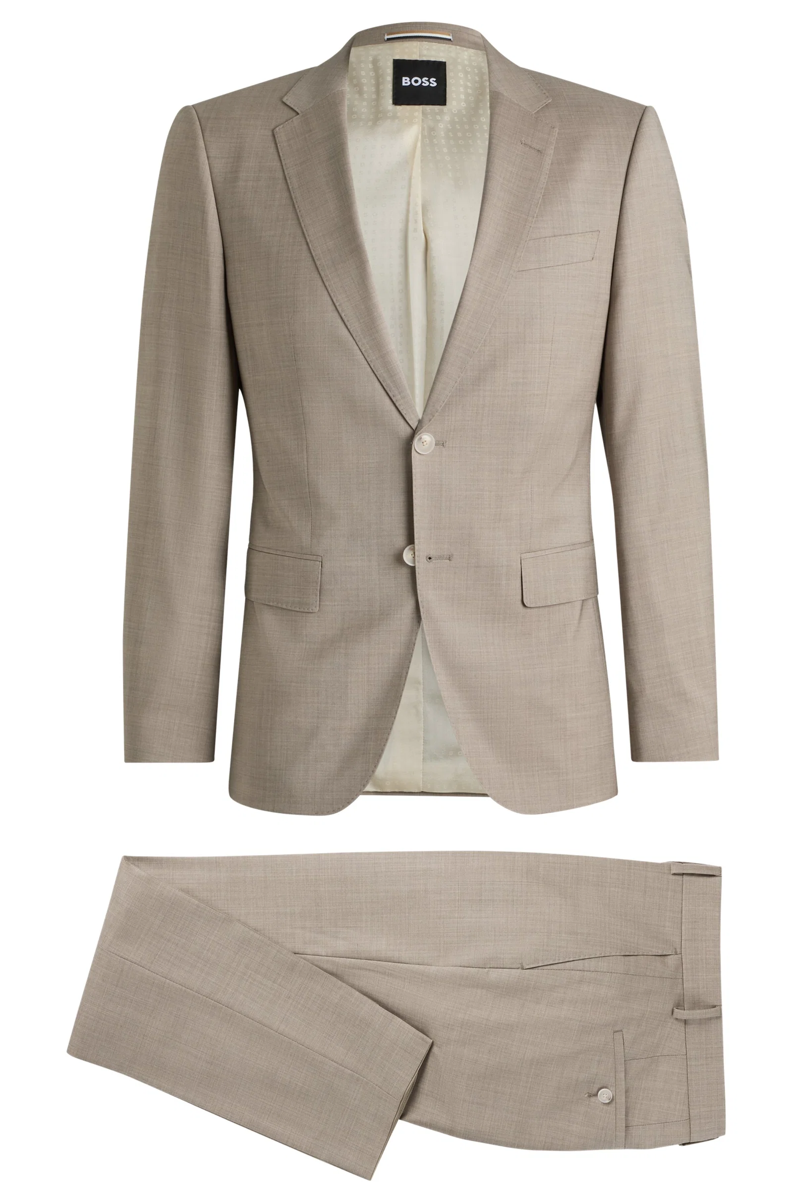 Terno Slim Fit Em Lã Virgem