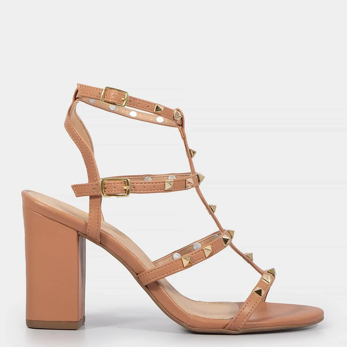 Sandália Caramelo Tiras Spikes — imagem 1