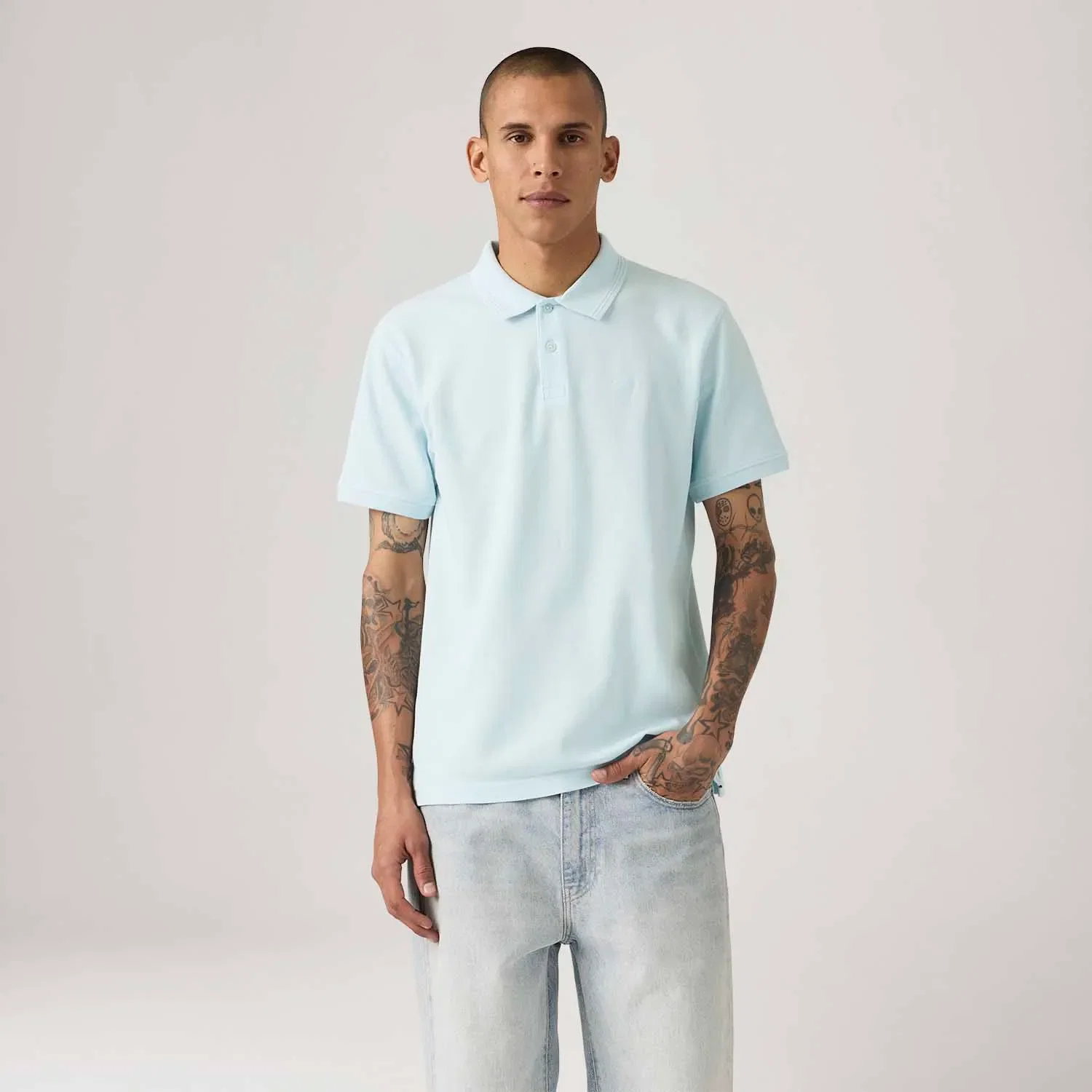 Polo Levi's® Icon Azul Manga Curta — imagem 1