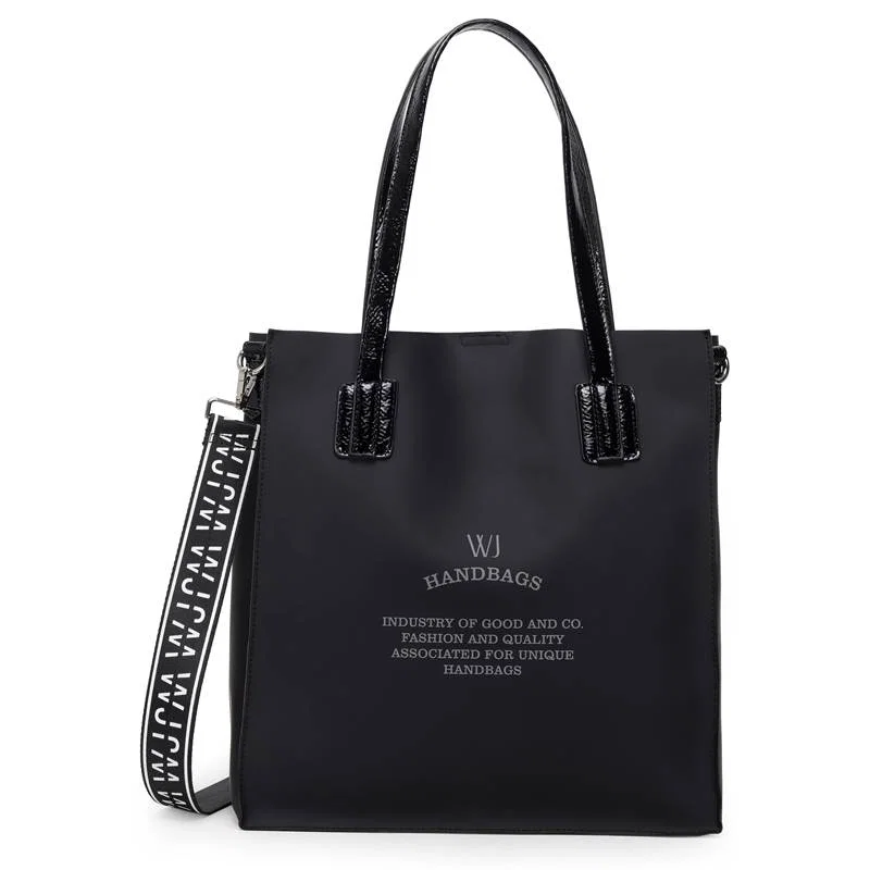 Shopping Bag Grande Retangular Vinil Alca Longa Personalizada Wj