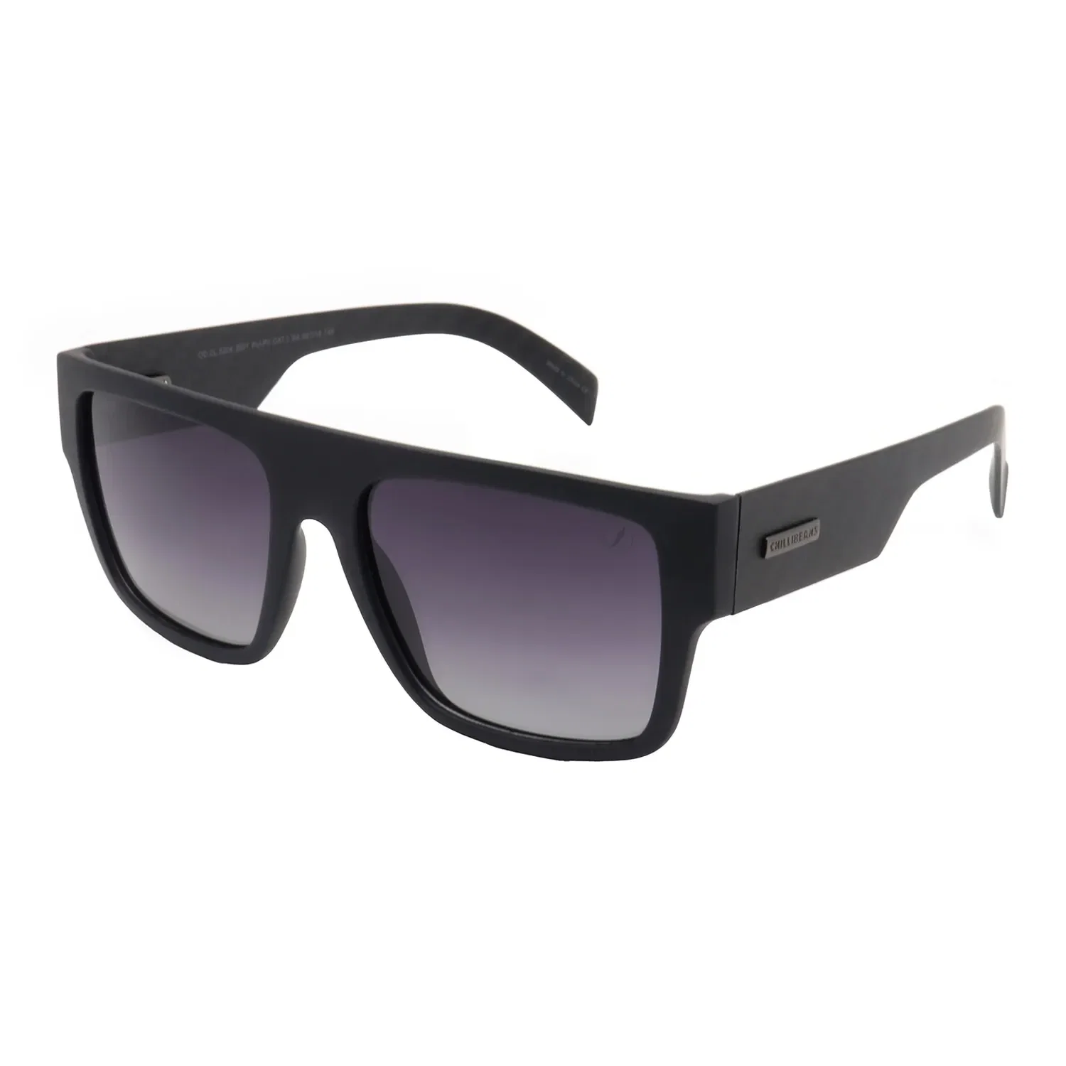 Óculos de Sol Masculino Chilli Beans Quadrado Polarizado Degradê Preto — imagem 1