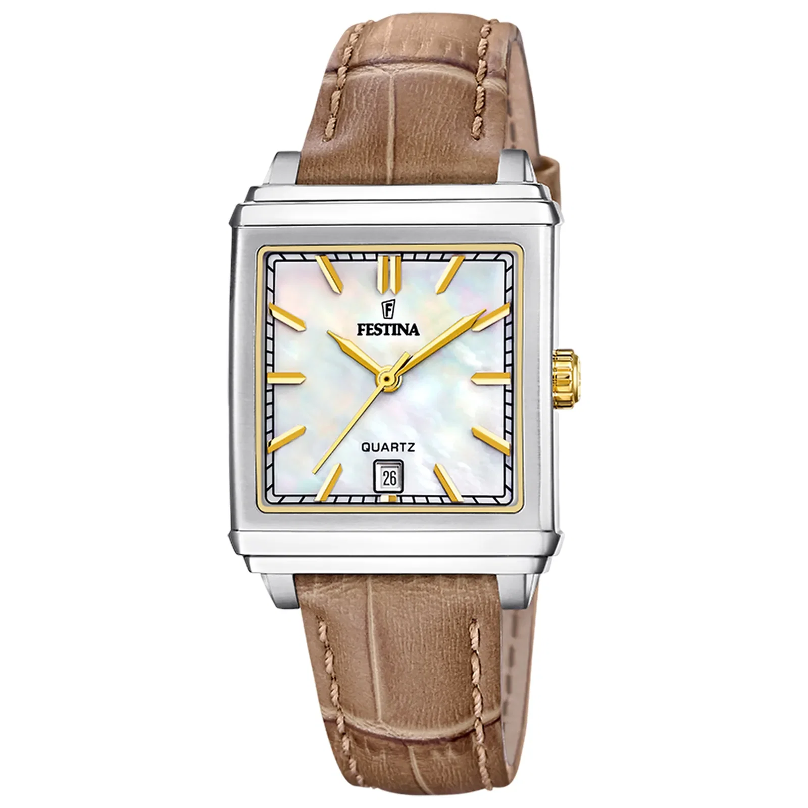 Relógio Festina Feminino Couro Marrom