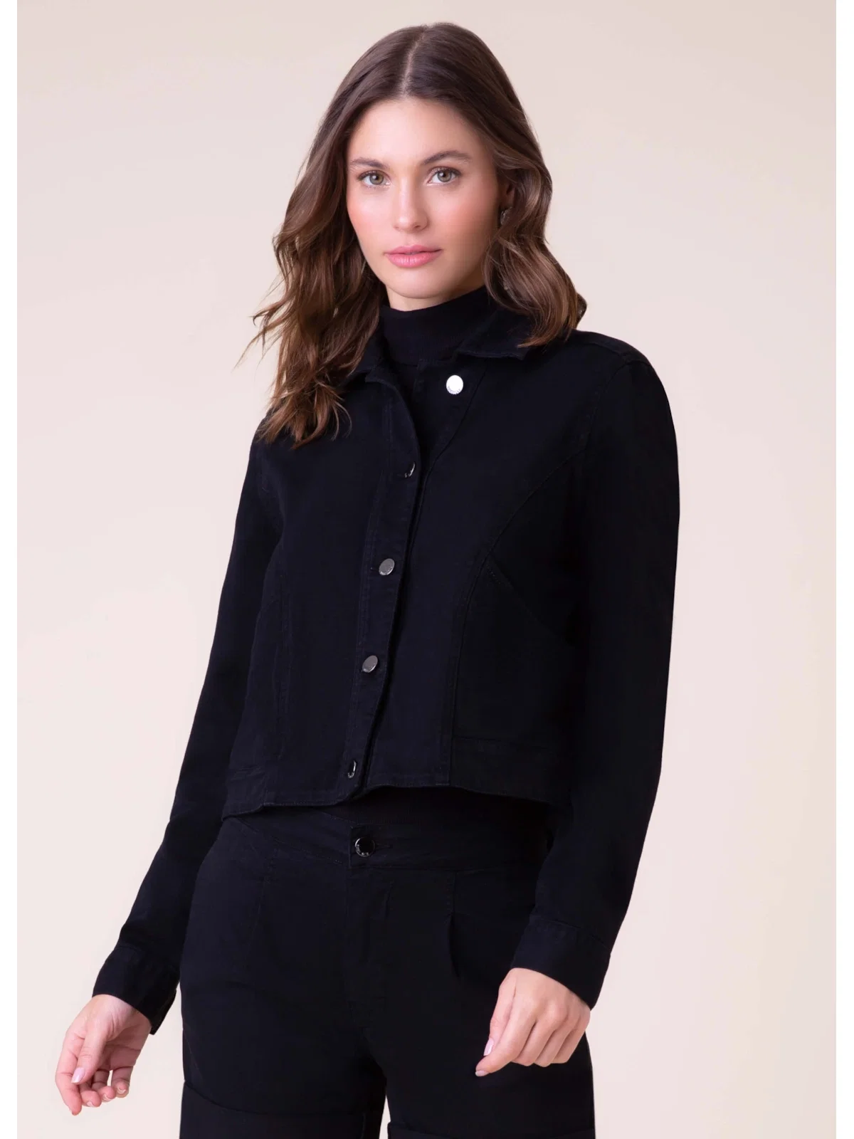 Jaqueta Vintage Denim Color Preto