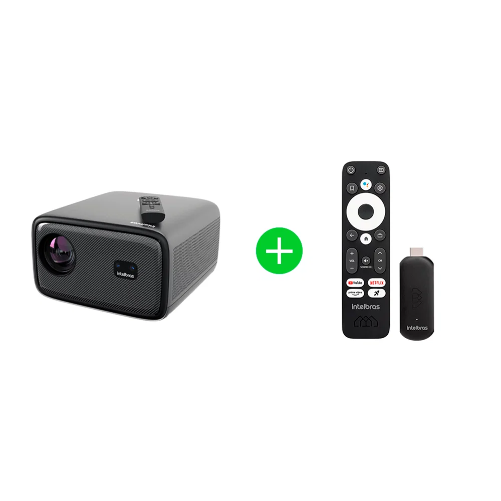 Kit Projetor Full HD PFL 7560 com Smart Stick Full HD Intelbras — imagem 1