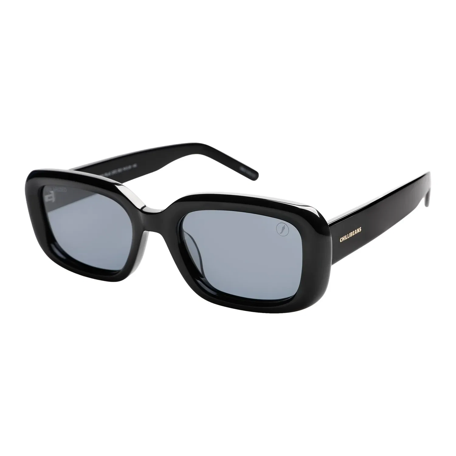 Óculos de Sol Feminino Chilli Beans Trend Quadrado Polarizado Preto