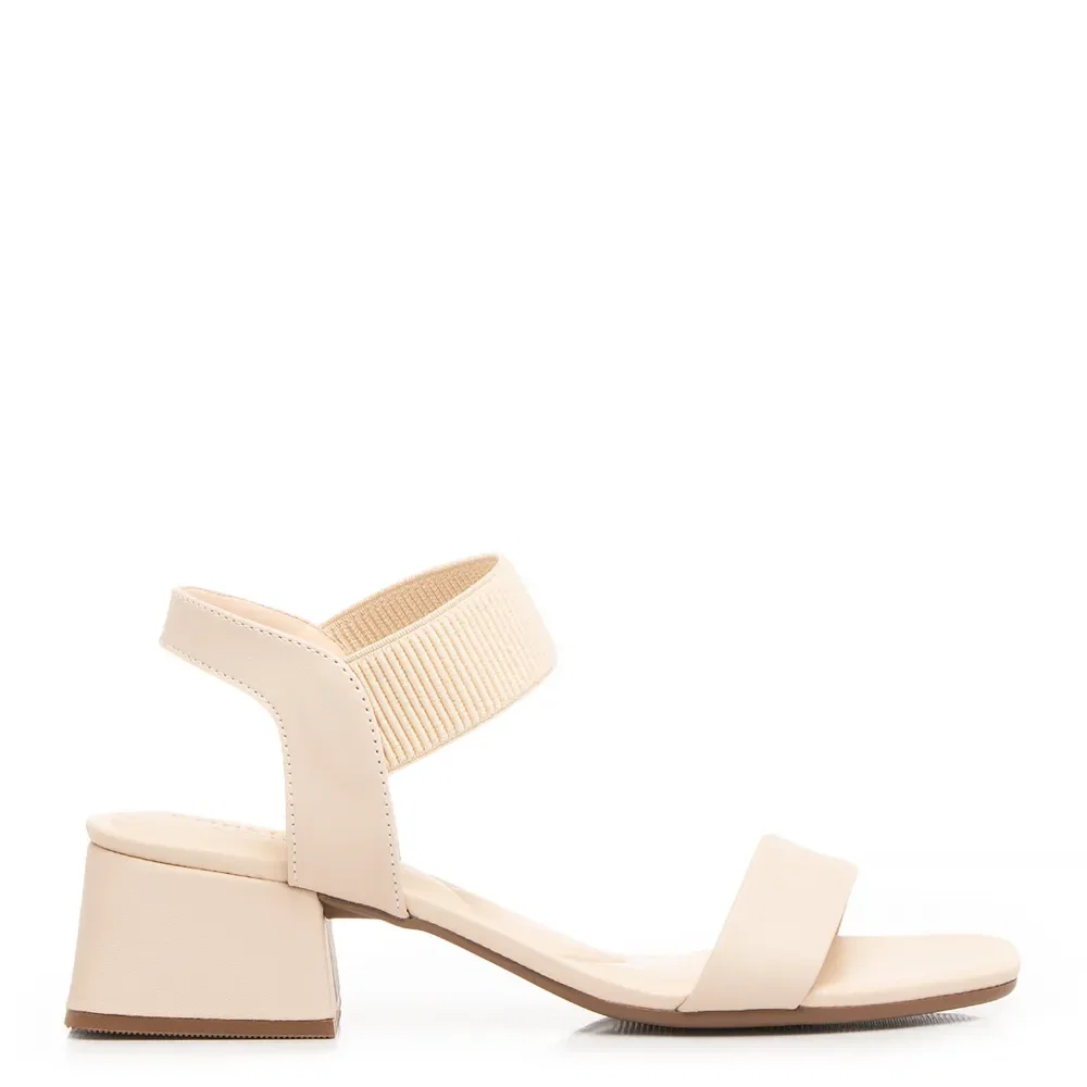 Sandália Off White Comfort Elástico — imagem 1