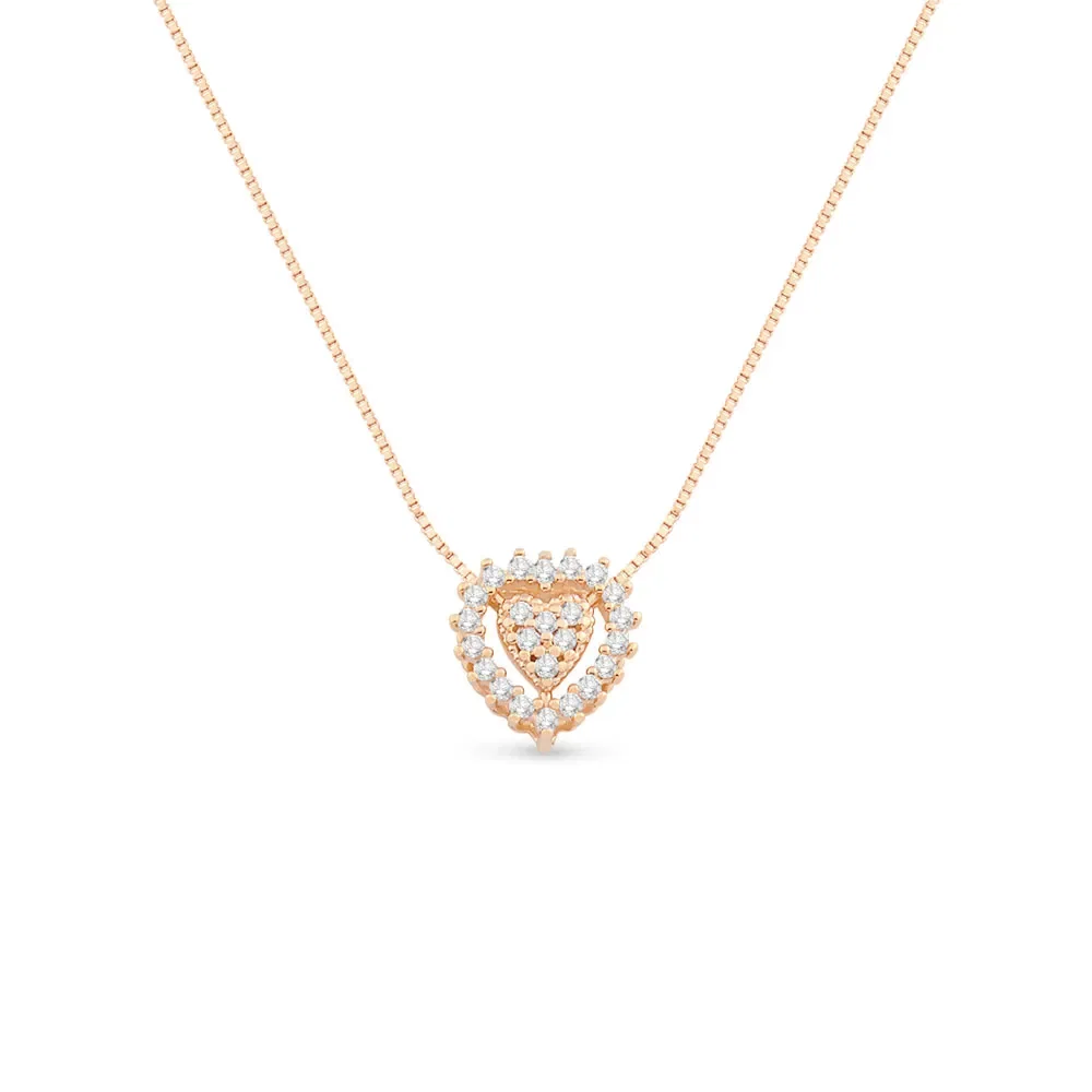 Pingente Spot em Ouro Rosé 18k com Diamantes, 8mm — imagem 1