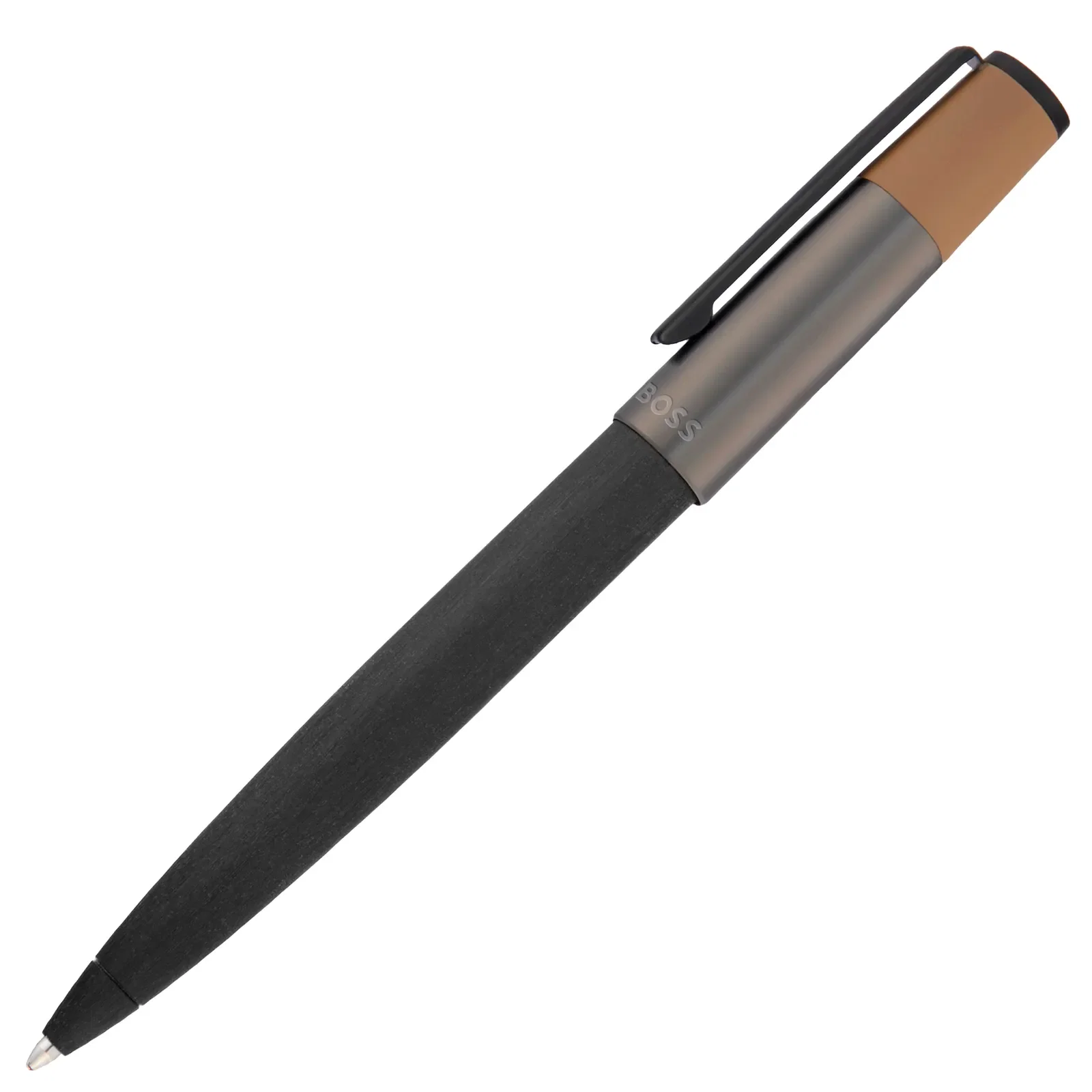 Caneta Hugo Boss Gear Balance Cinza e Preto Esferográfica HSS5434A