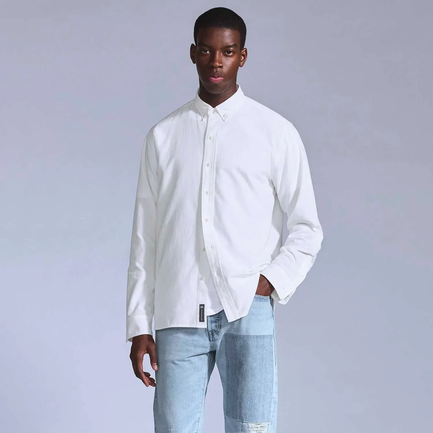 Camisa Levi's® Blue Tab Relaxed Buttom Down Branca — imagem 1