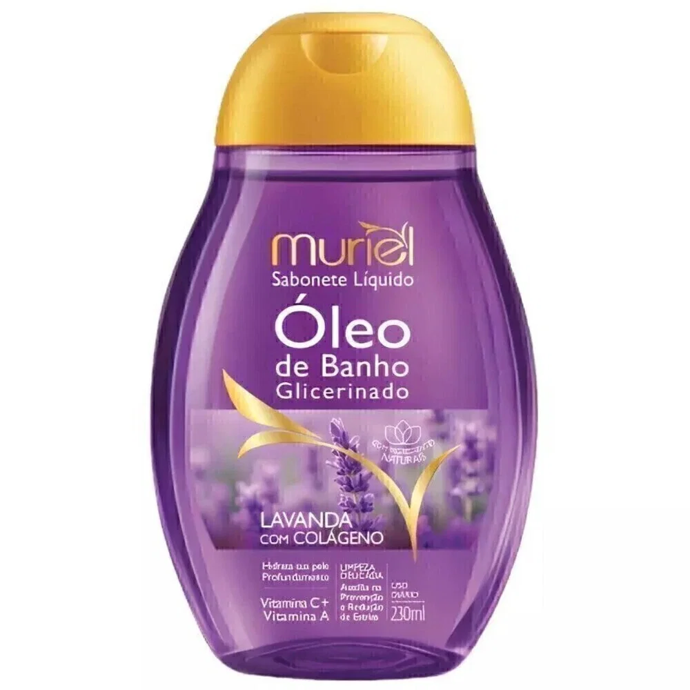 Óleo De Banho Glicerinado Muriel Lavanda Com Colágeno 230ml