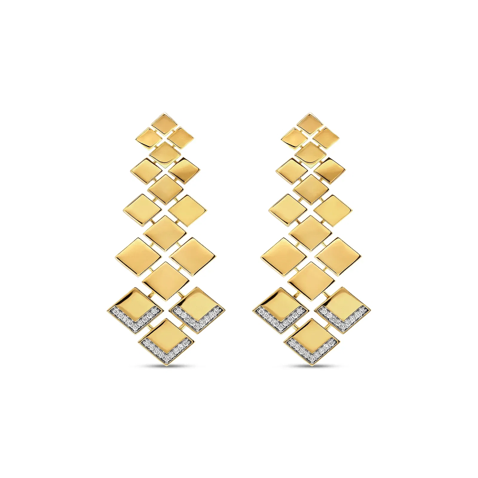 Brinco Conjunto Especial em Ouro Amarelo 18k com Diamantes, 0,27ct — imagem 1