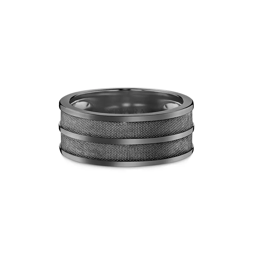 Anel Oxford Man em Prata 925 com Ródio Negro — imagem 1