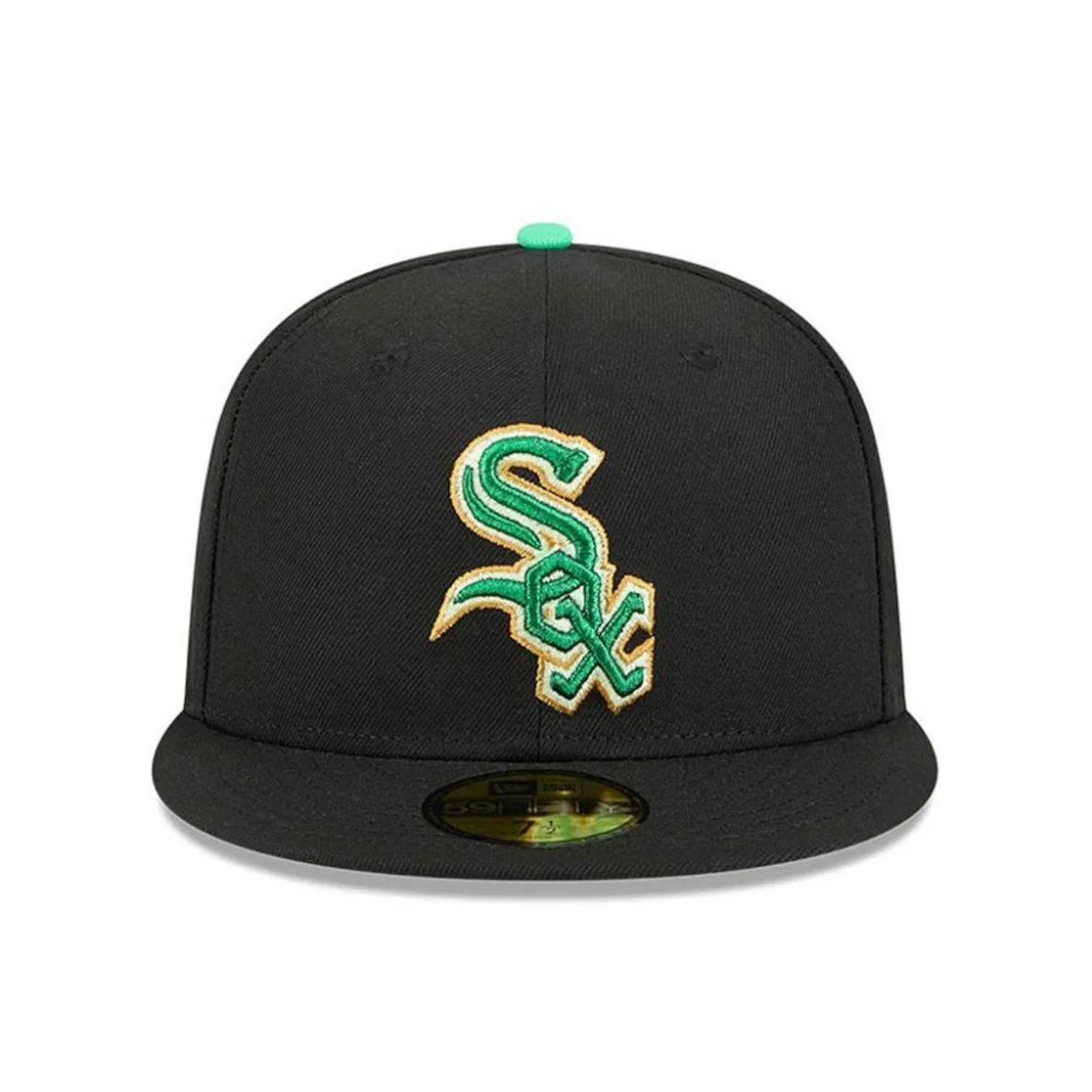 Boné Adulto New Era 5950 Chicago White Sox St. Patricks Day Aba Curva