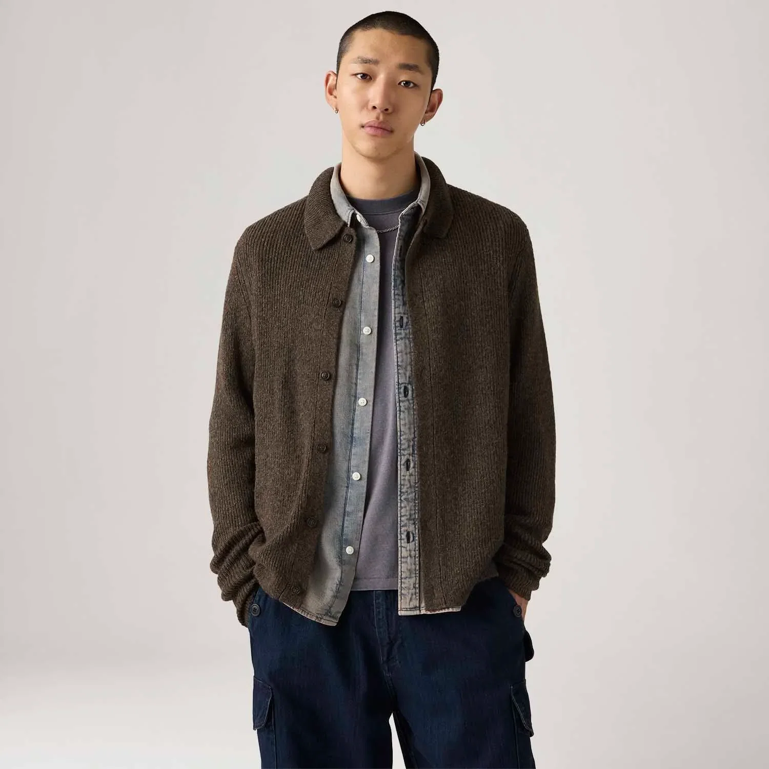 Cardigã Levi's® Catalina Marrom