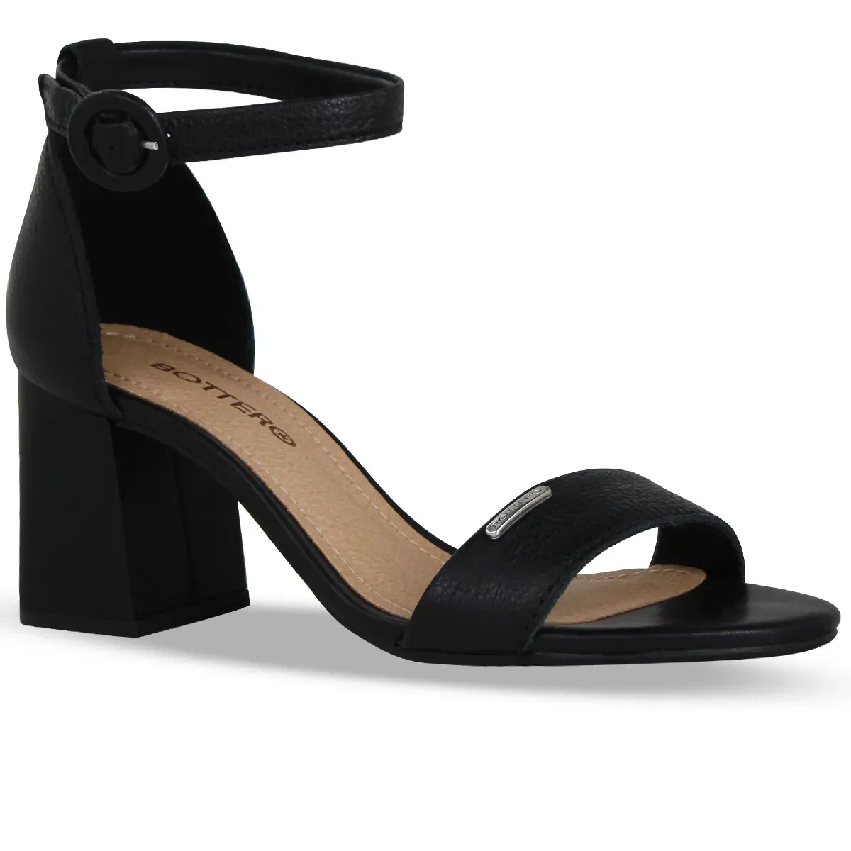 Sandália Couro Burnish Preto — imagem 1