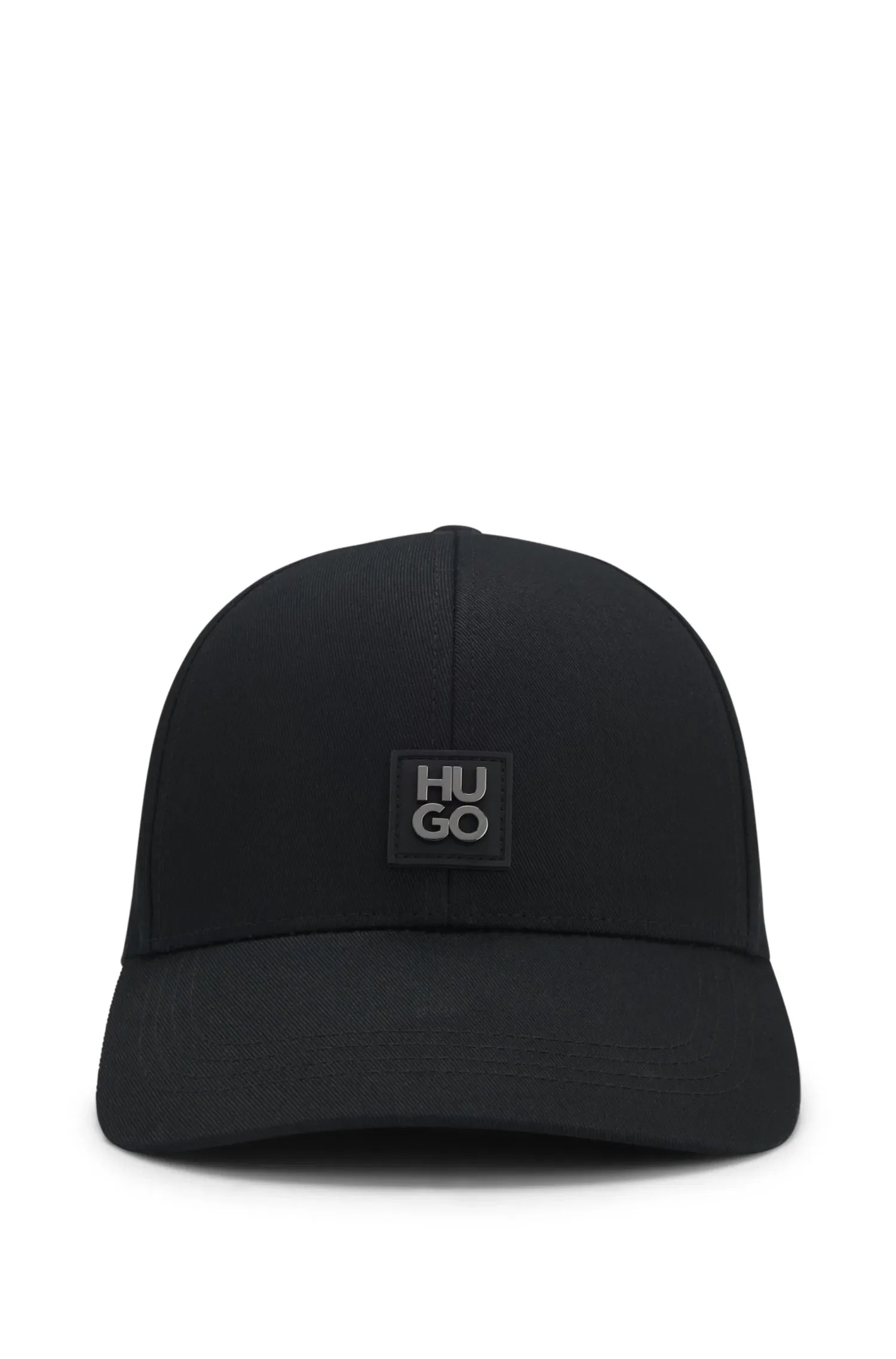 Boné De Algodão Com Logo Sobreposto