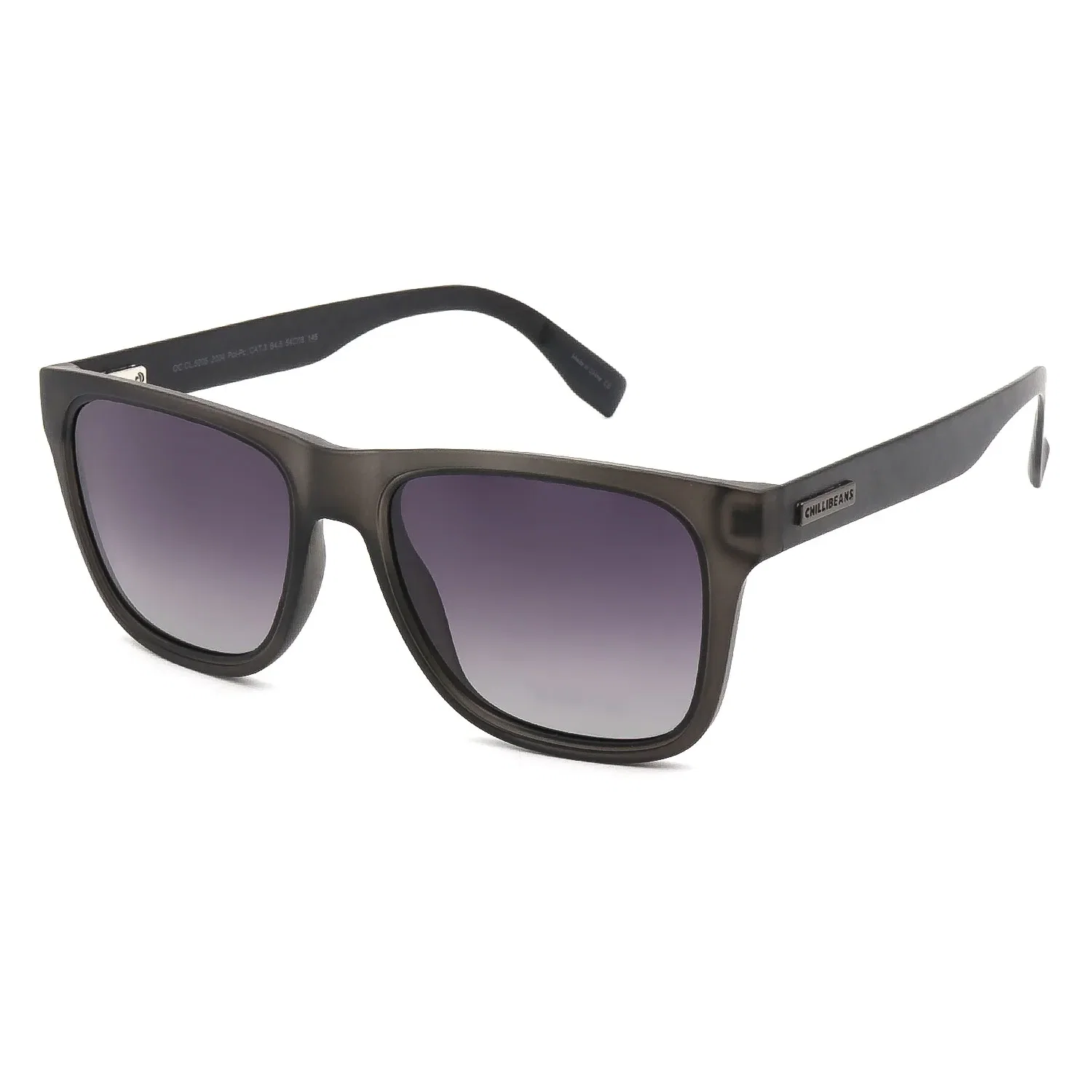 Óculos de Sol Masculino Chilli Beans Quadrado Polarizado Degradê Cinza — imagem 1