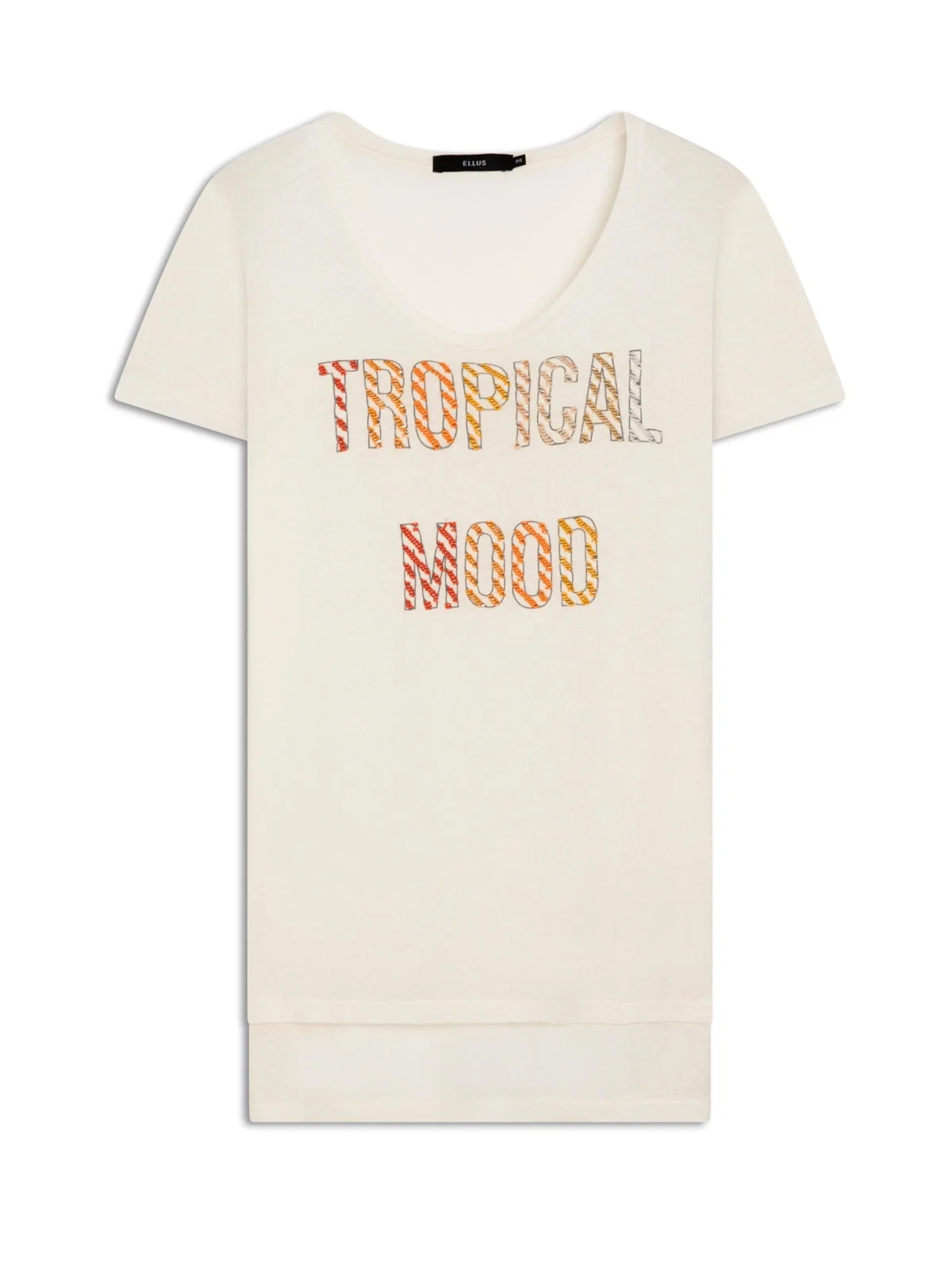 Blusa Tropical Mood Ellus Off White — imagem 1