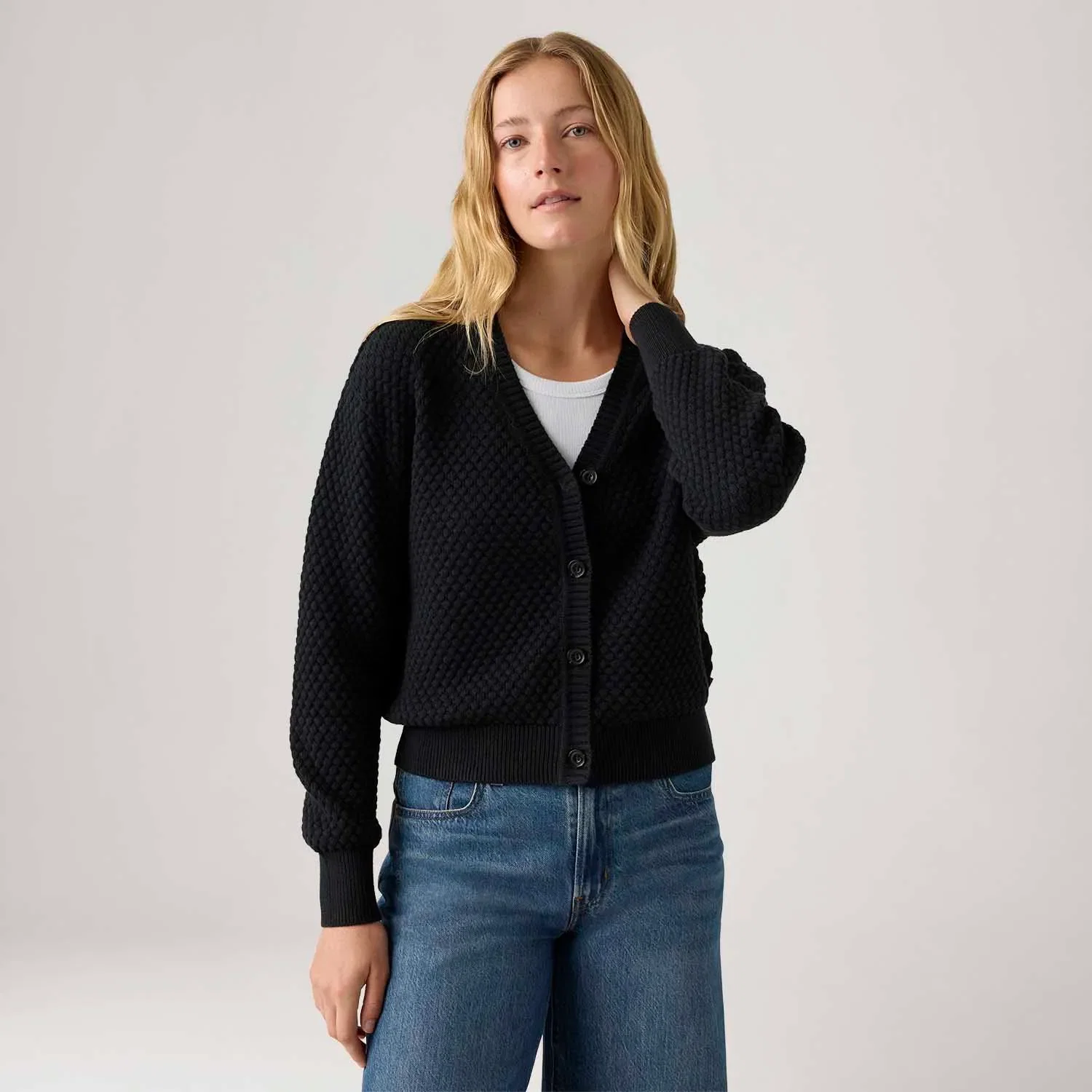 Cardigã Levi's® Snowflack Preto