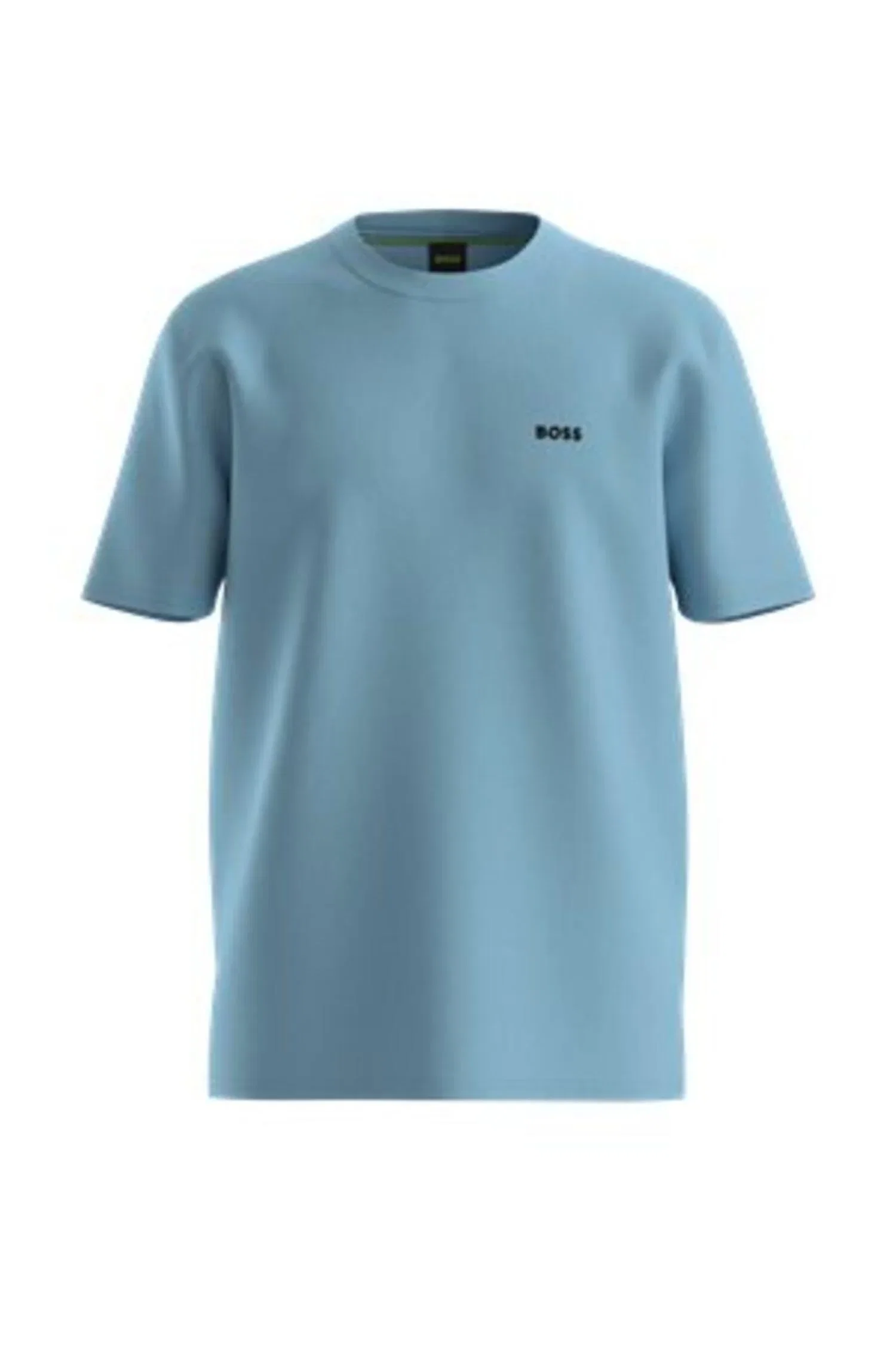 Camiseta Em Algodão Elástico Com Detalhe De Logo — imagem 1