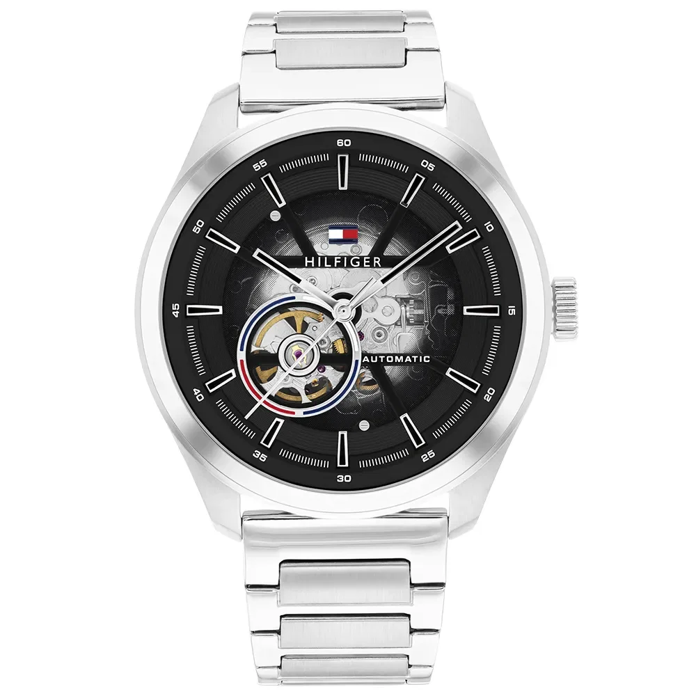 Relógio Tommy Hilfiger Oliver Automático Masculino em Aço Prateado 1792205