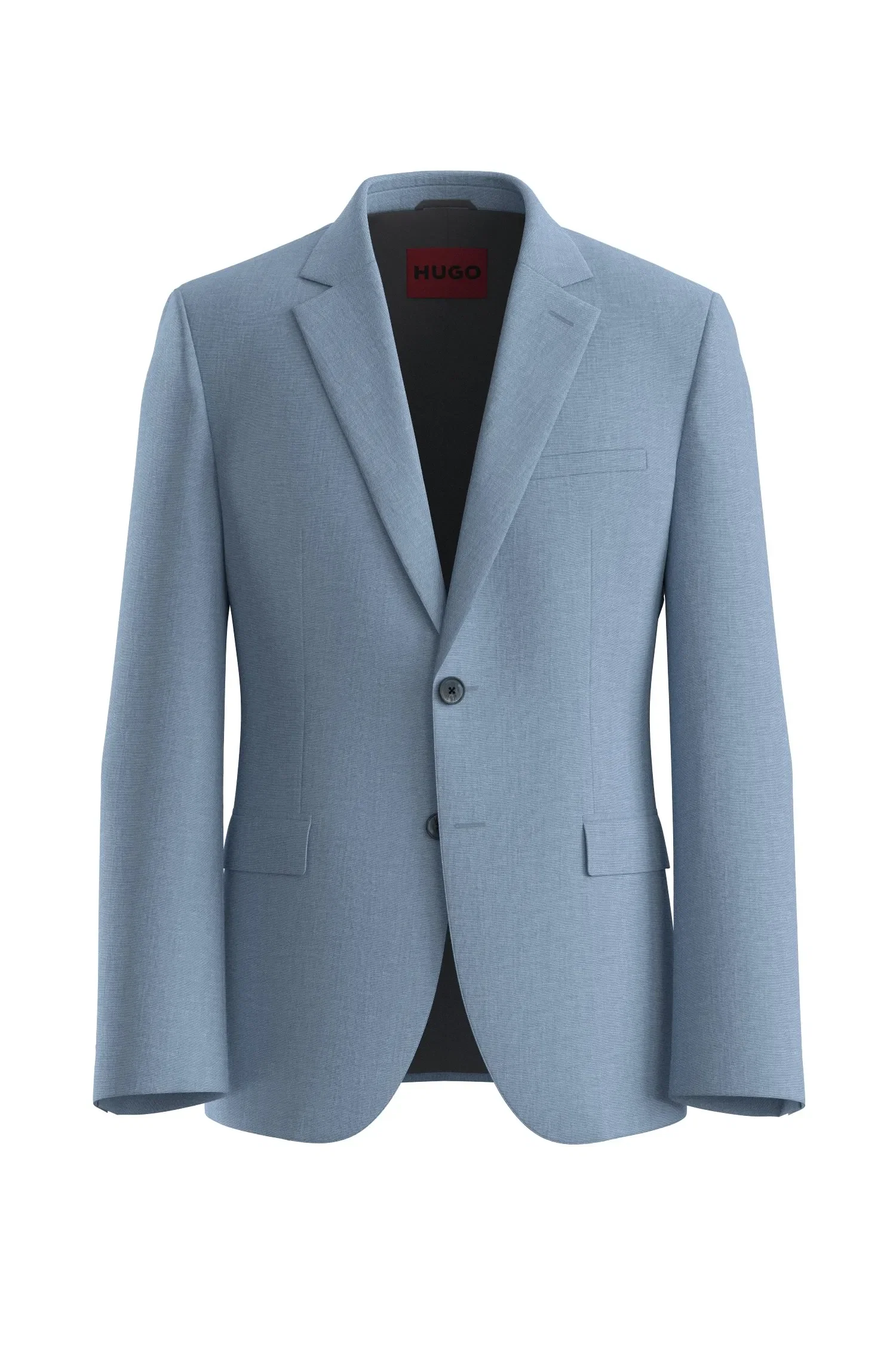 Blazer Extra Slim Fit De Mistura De Algodão