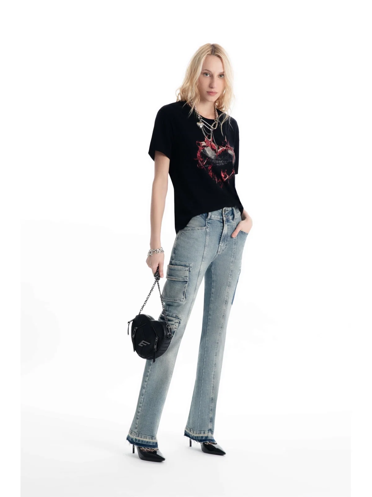 Classic Denim Elastic Ii Gisele Flare Lav.Claro C/ Used — imagem 1