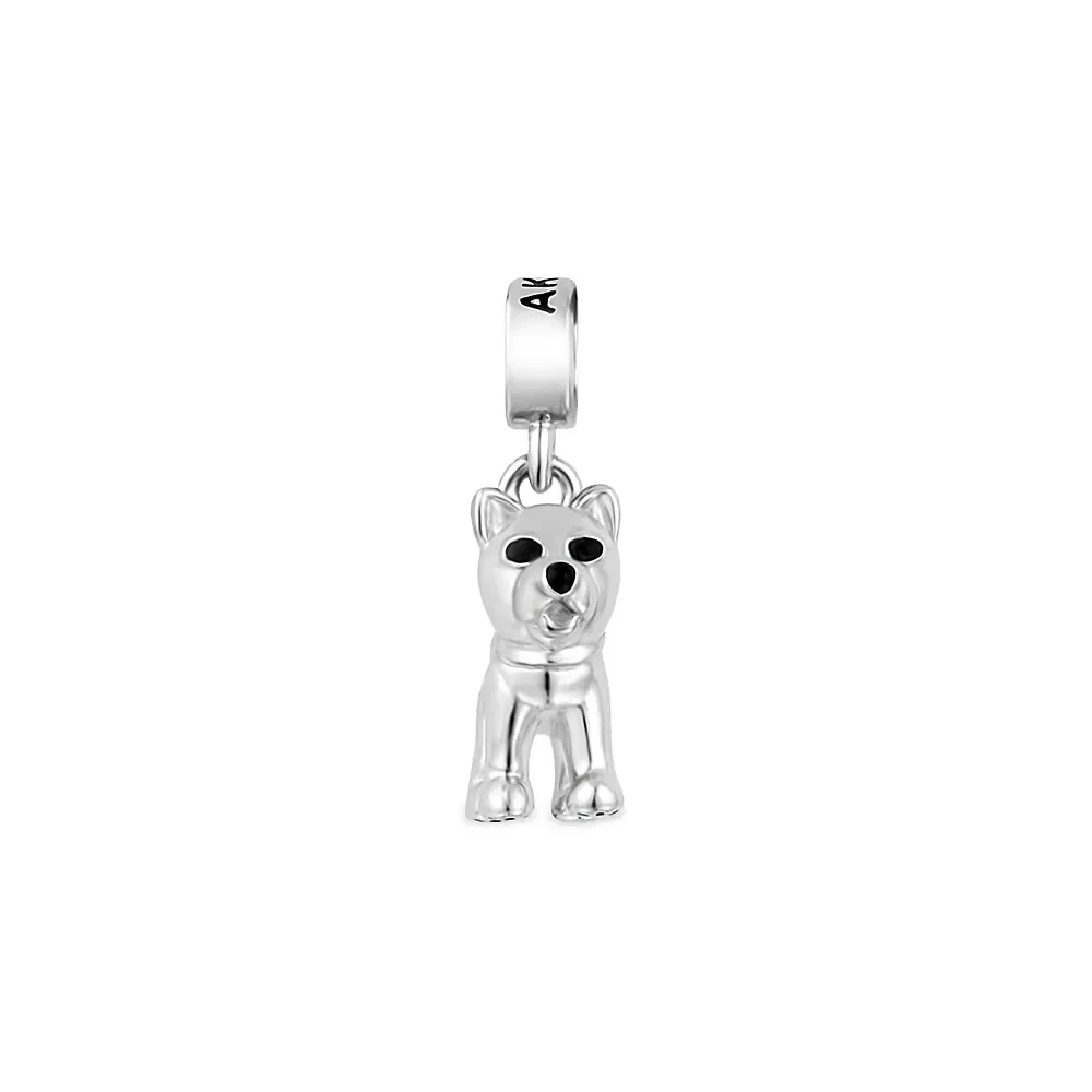 Pingente Life Animal Akita em Prata 925 com Esmalte — imagem 1