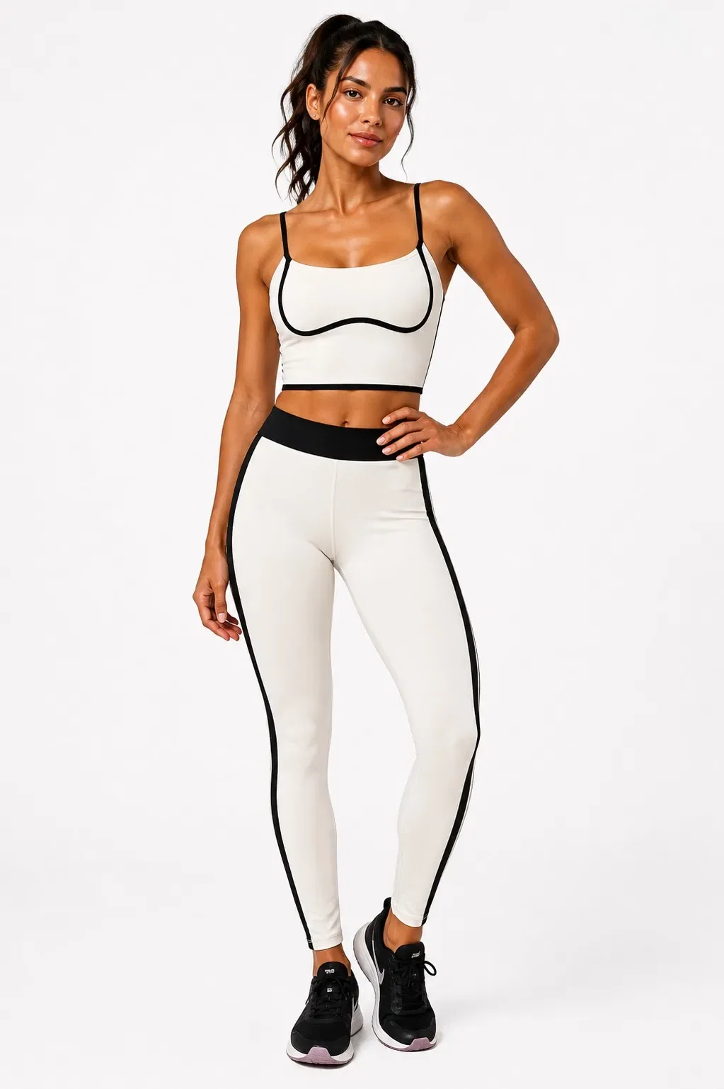 Top Fitness Detalhe Vivos - Bege