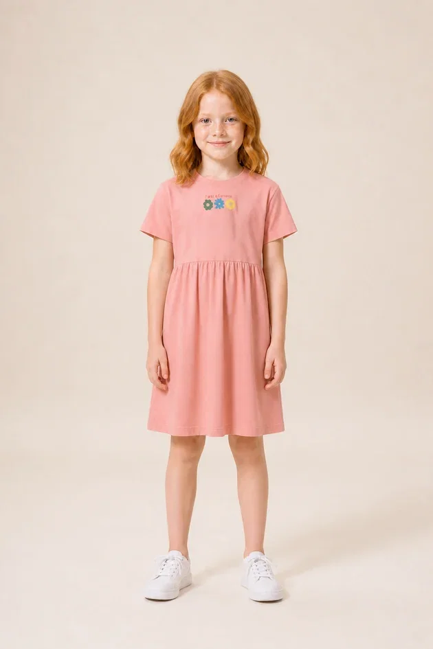 Vestido Infantil em Malha
