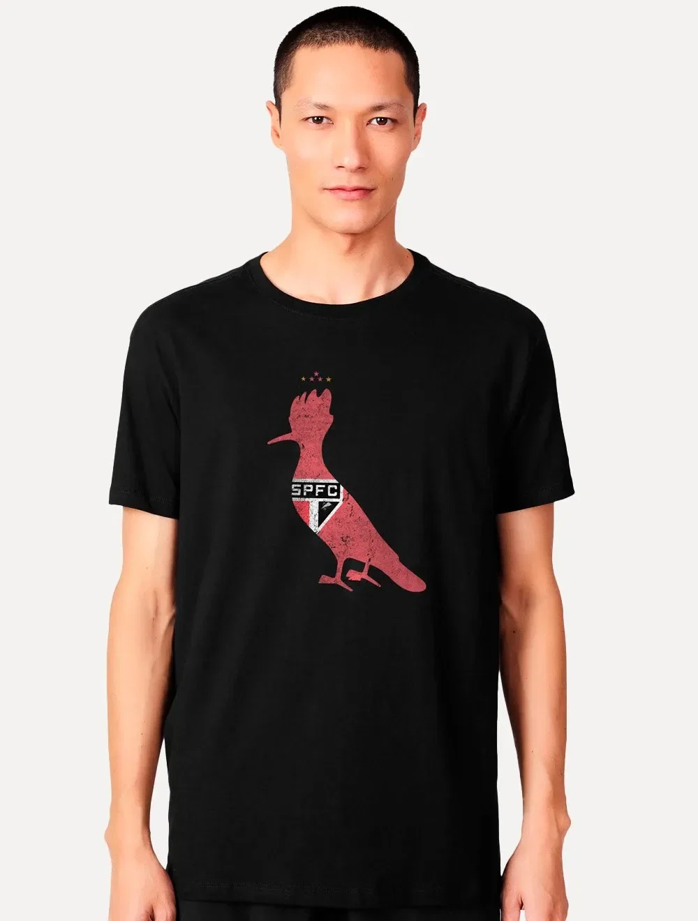 Camiseta Reserva Masculina Bust Woodpecker SPFC Preta