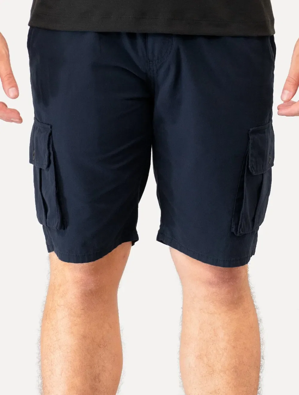 Bermuda Lacoste Masculina Cotton Cargo Pockets Azul Marinho
