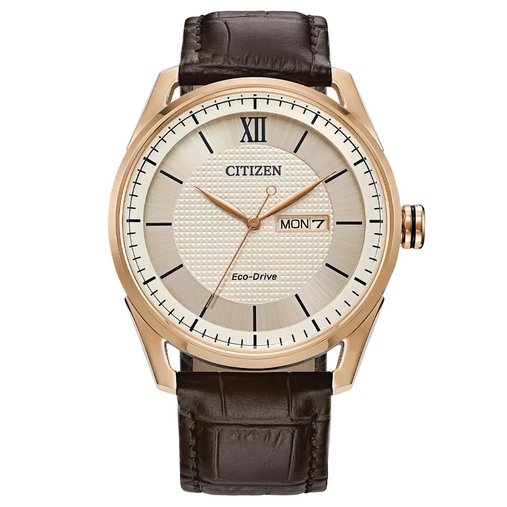 Relógio Citizen Classic Masculino em Couro Marrom AW0082-01AN — imagem 1