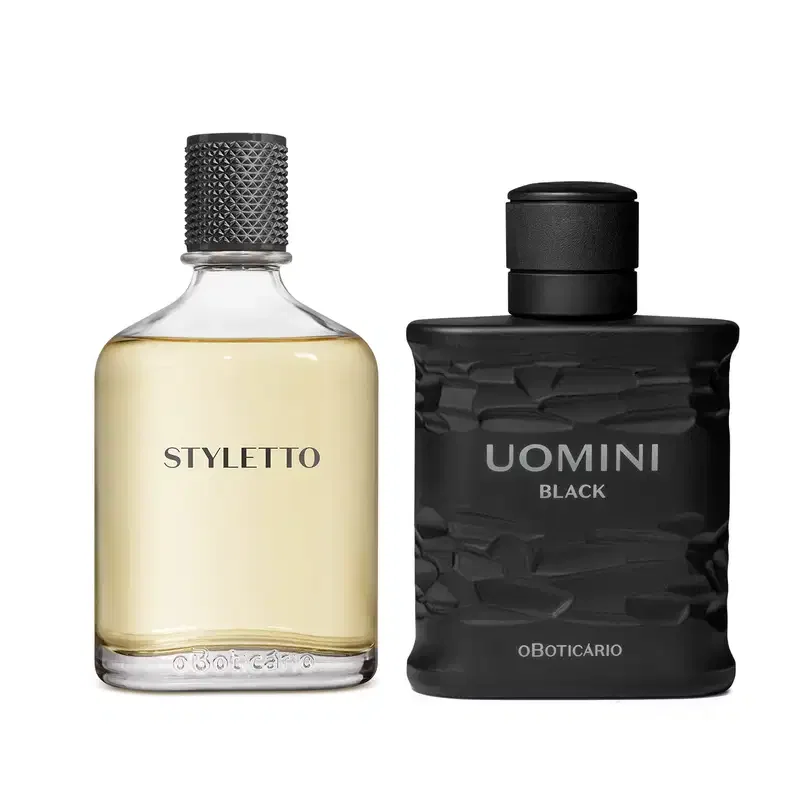 Combo Perfumaria Masculina: Boticollection Styletto 100ml + Uomini Black 100ml