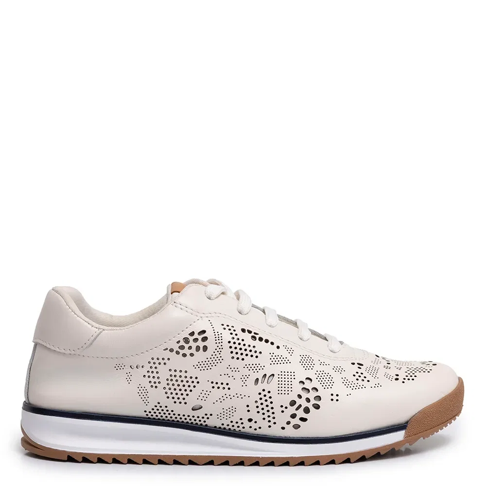 Tênis Off White Couro Laser