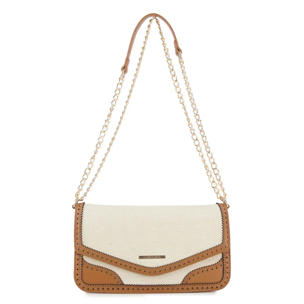 Bolsa Ombro Borda Caramelo