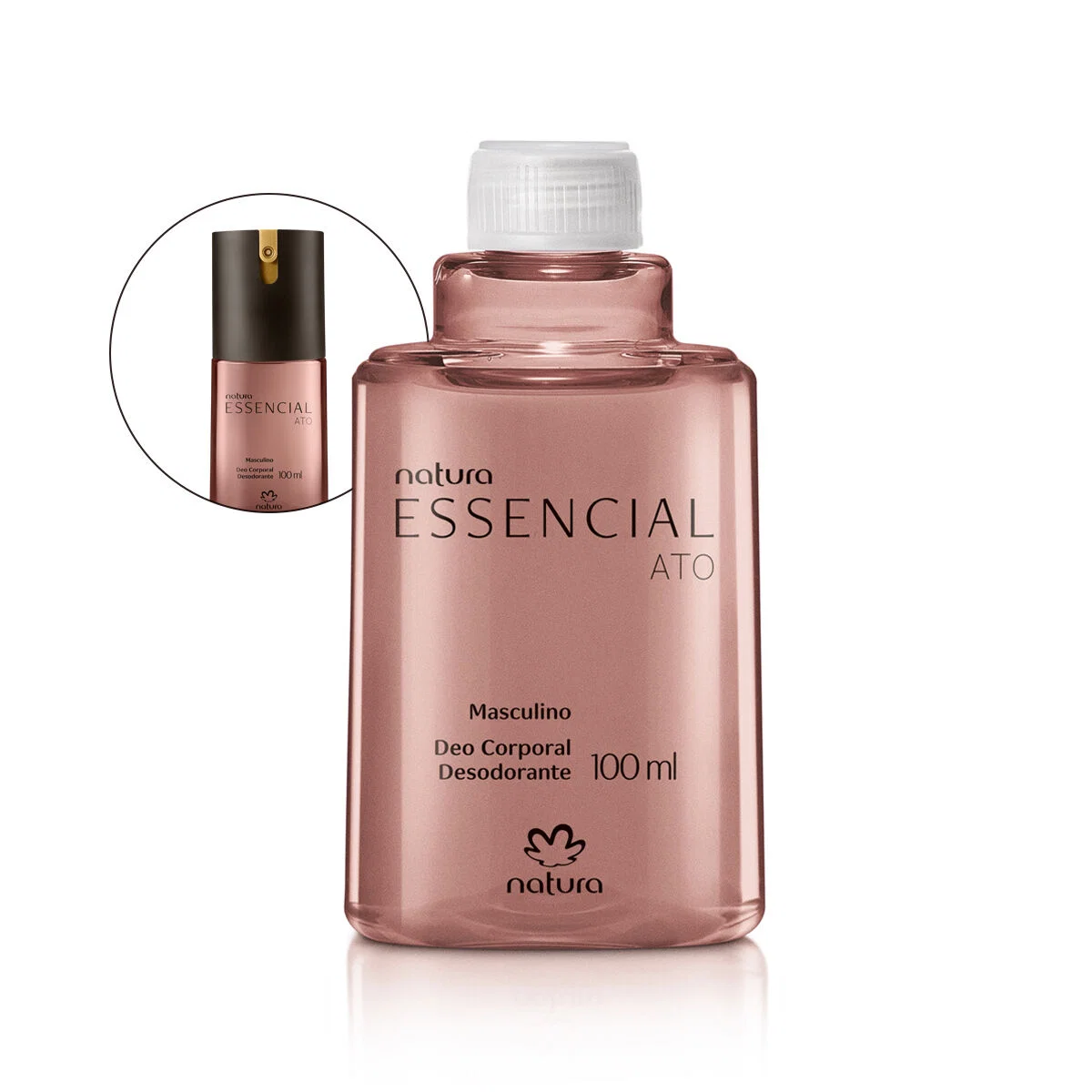Refil Desodorante Corporal Essencial Ato Masculino 100 ml — imagem 1