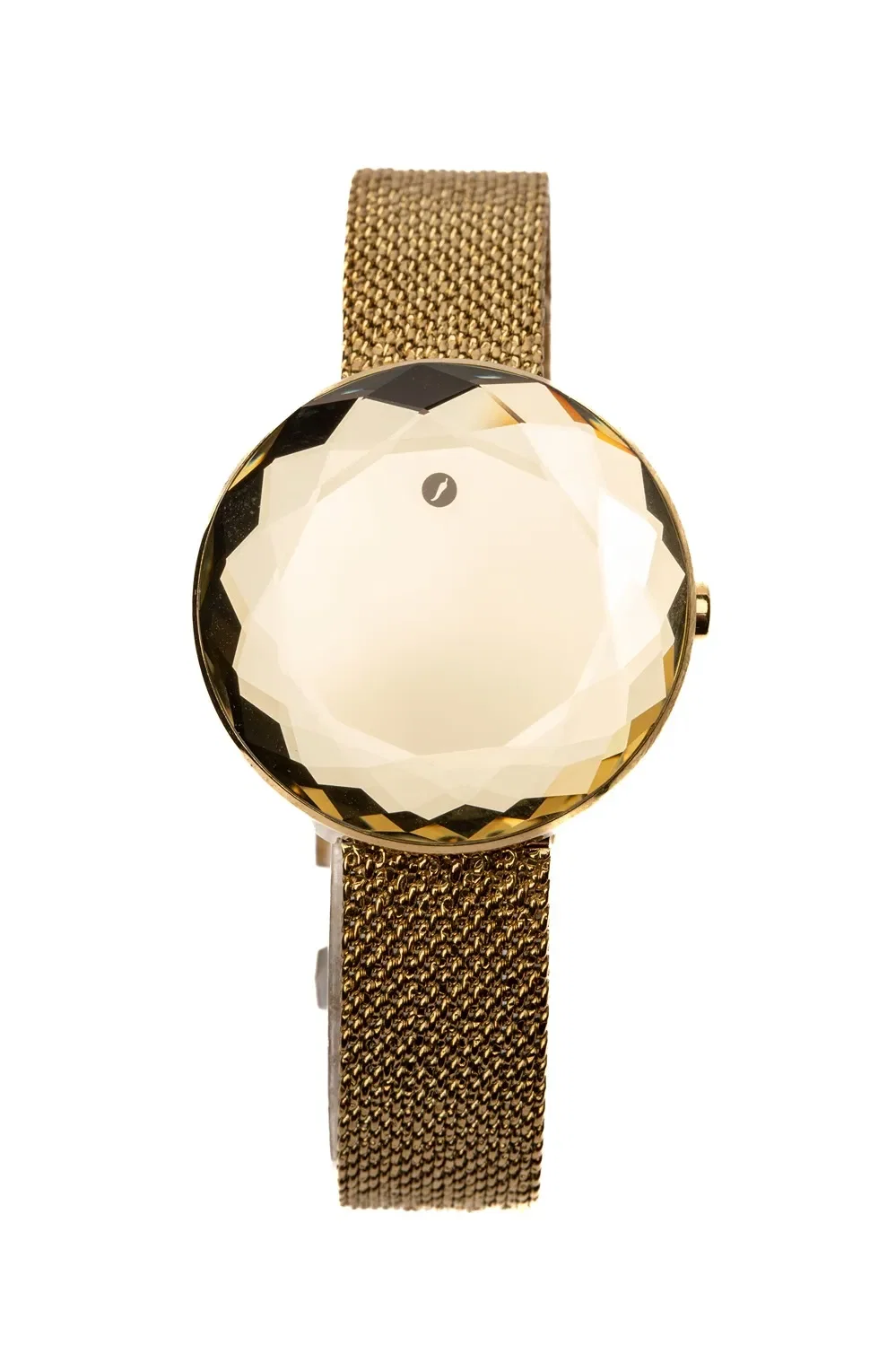 Relógio Digital Feminino Cristais Diamante Facetado Dourado