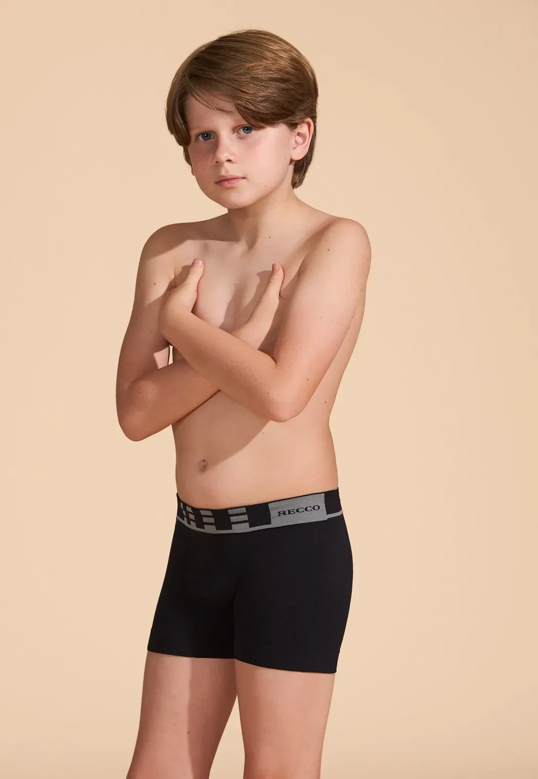 Kit Cueca Boxer Infantil Sem Costura Recco