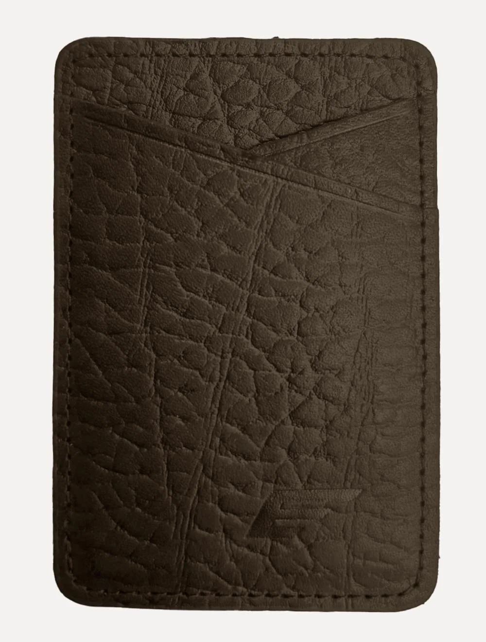 Carteira Ellus Masculina Porta-Cartão Couro Celular Marrom