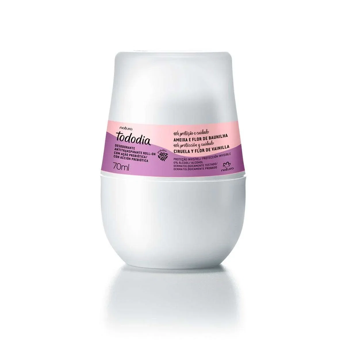 Desodorante Antitranspirante Roll-on Tododia Ameixa e Flor de Baunilha 70 ml — imagem 1