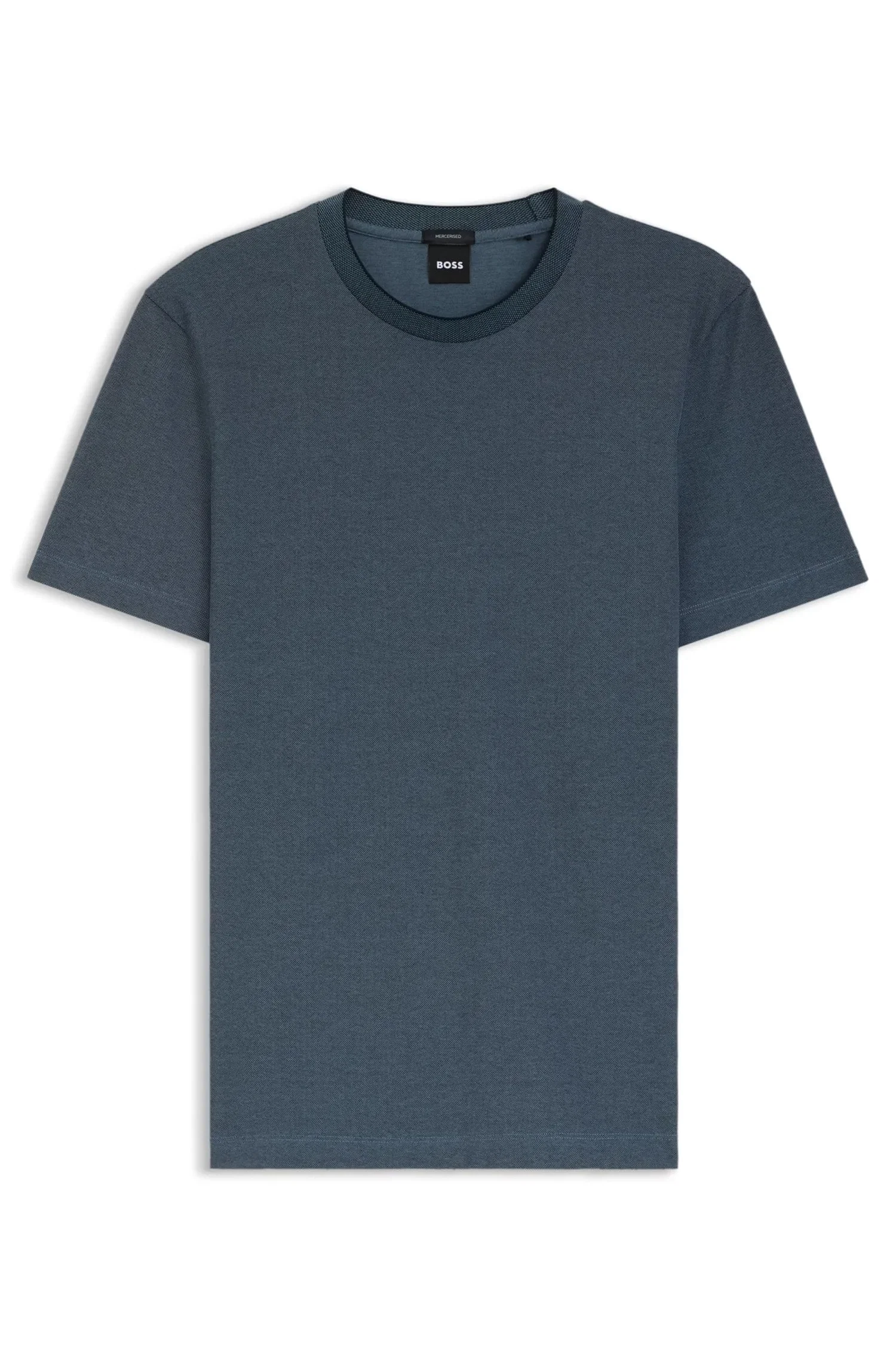 Camiseta De Mistura De Algodão Regular Fit — imagem 1