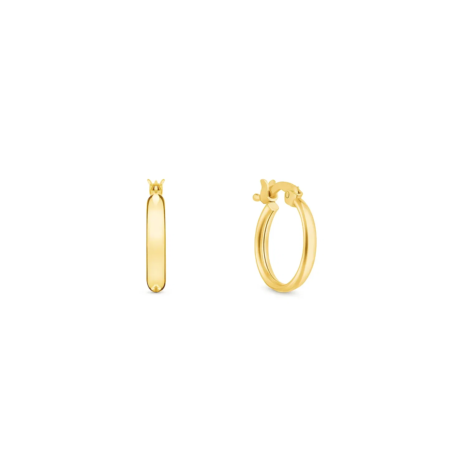 Argola em Ouro Amarelo 18k, 14mm — imagem 1