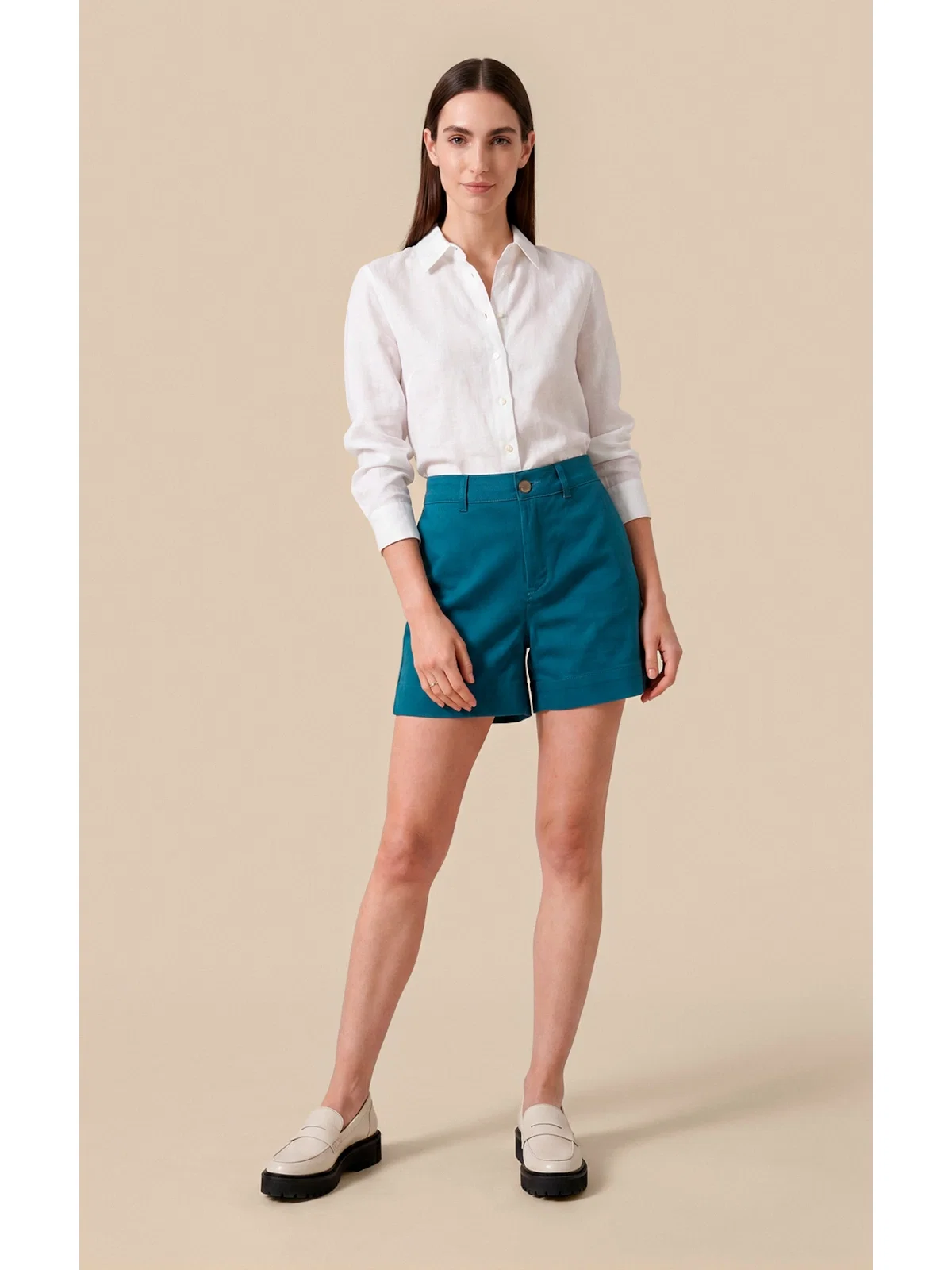 Shorts Sabrina Jogging Color Petróleo — imagem 1