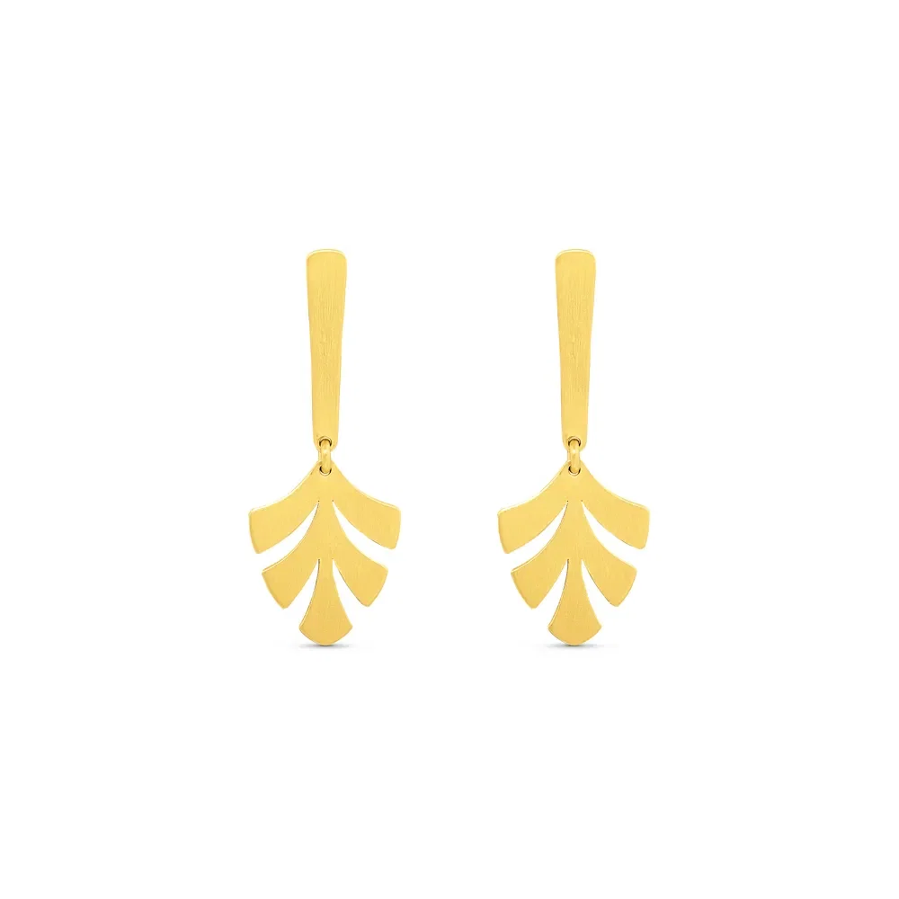 Brinco Gold Palm em Ouro Amarelo 18k — imagem 1