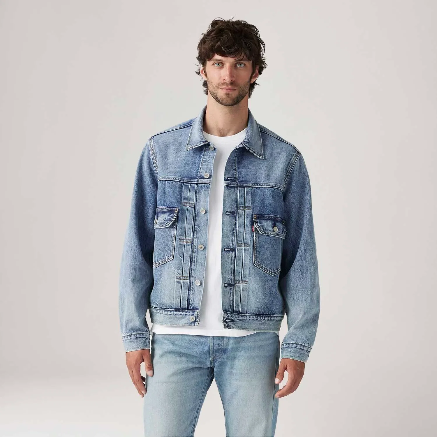 Jaqueta Levi's® Trucker Type II Lavagem Média — imagem 1