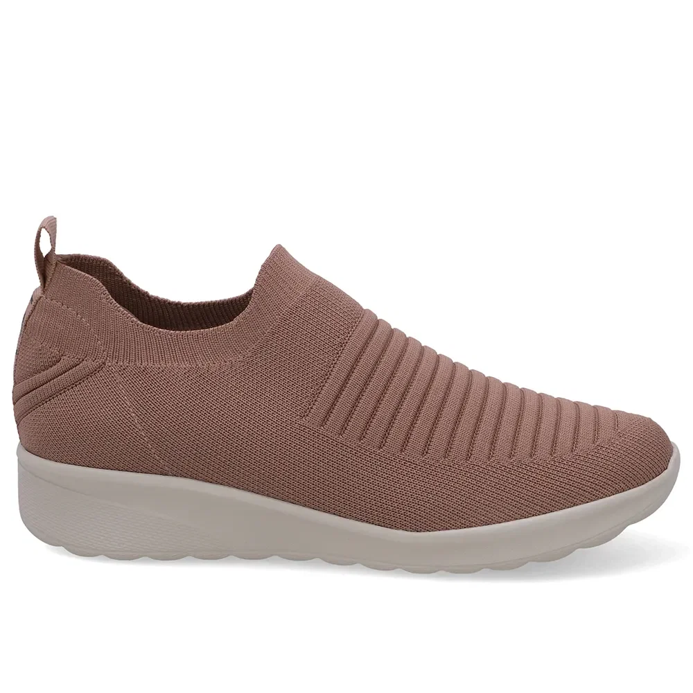 Tênis Slip On Em Tricot Rosa — imagem 1