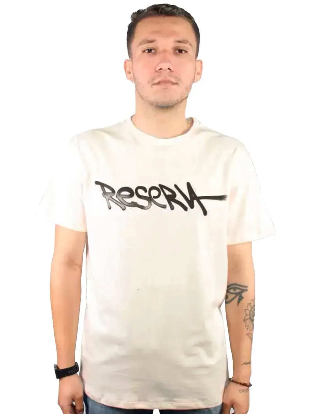 Camiseta Reserva Masculina Regular RSV Tag Off-White — imagem 1