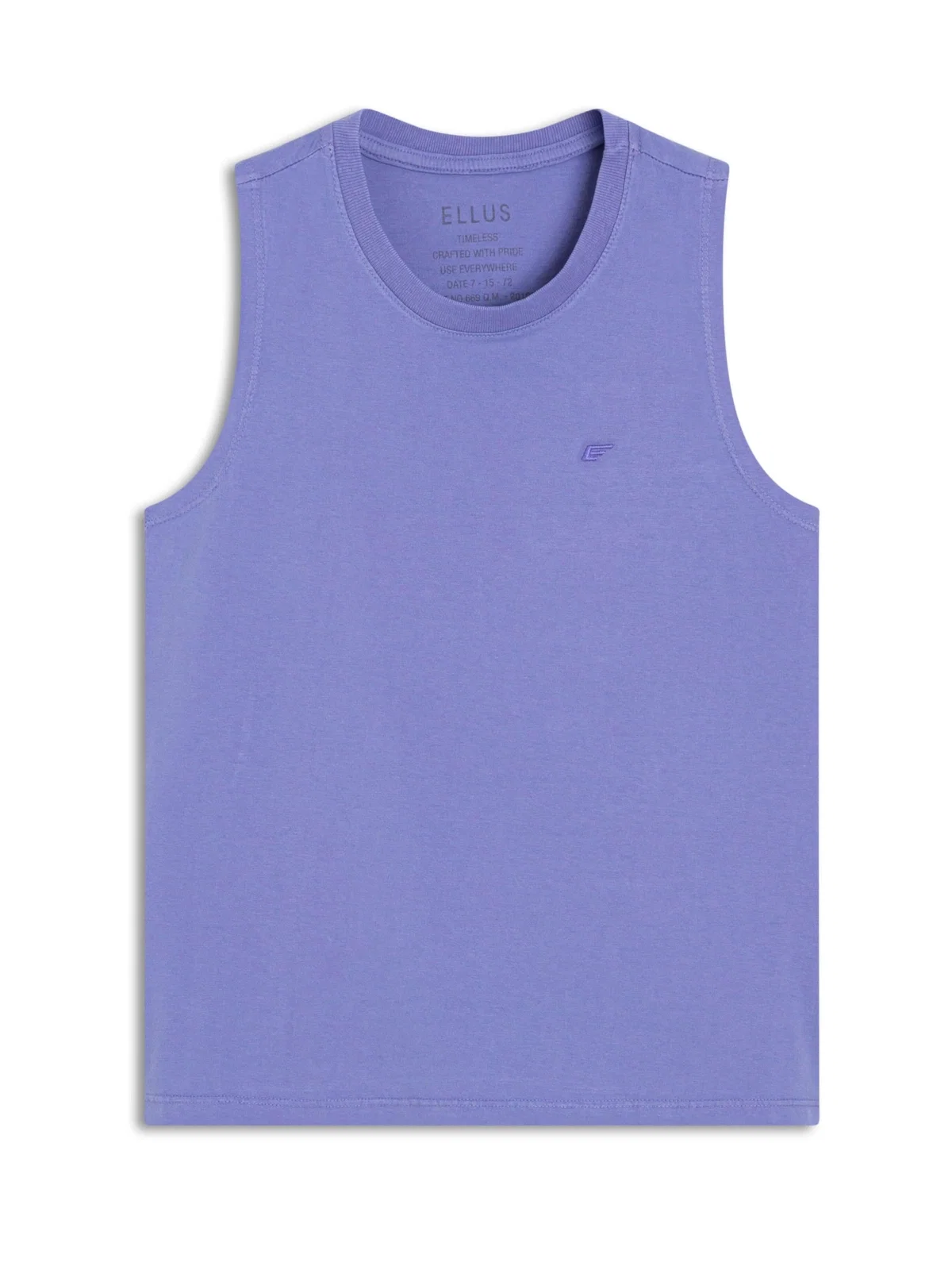 Regata Cotton Sleeveless Azul Pervante — imagem 1