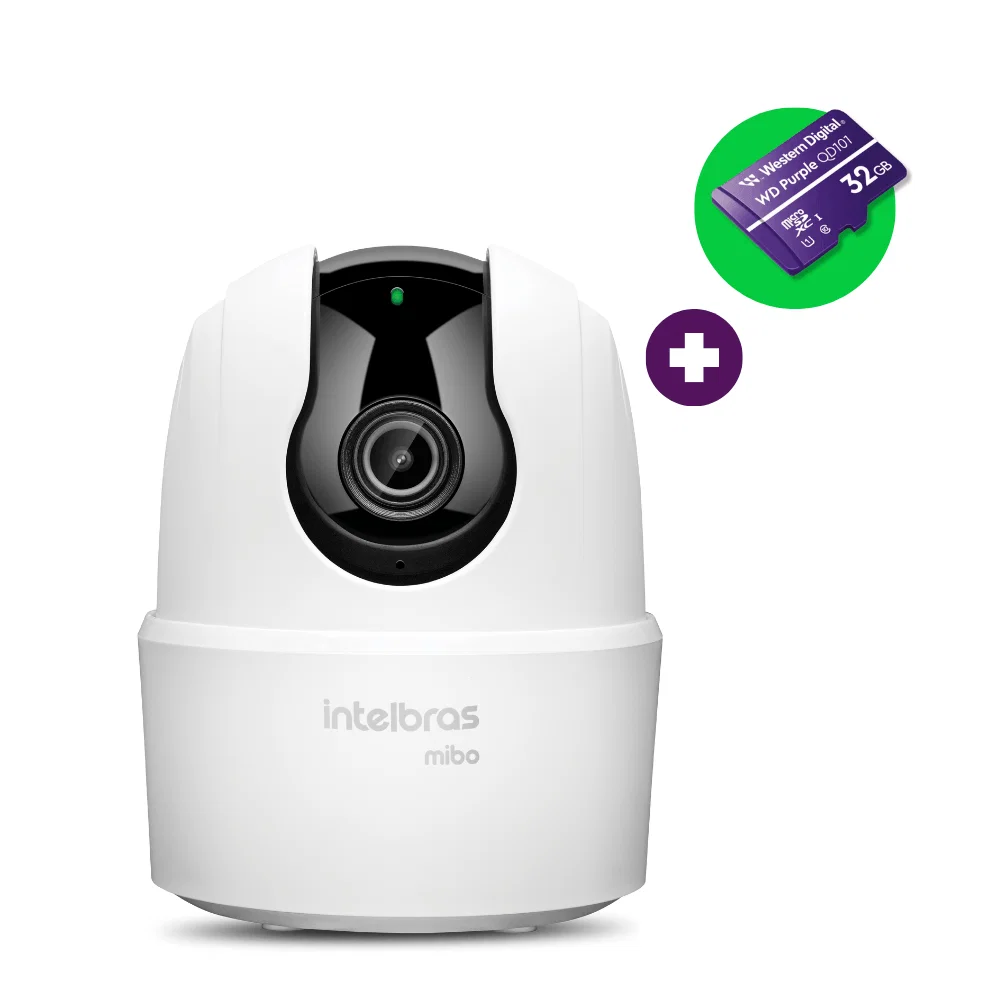 Câmera Inteligente Visão 360° com MicroSD 32 GB Intelbras IME 360 3MP